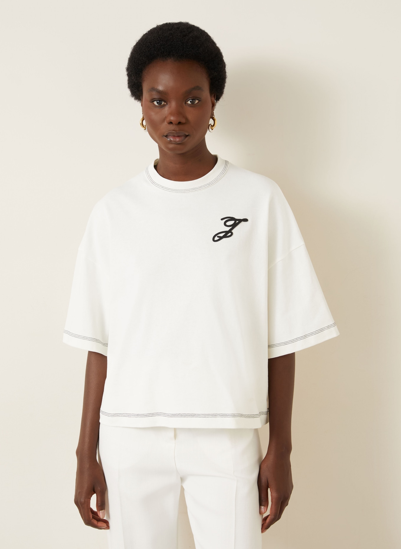 JACQUEMUS T-Shirt LETRO: WEISS