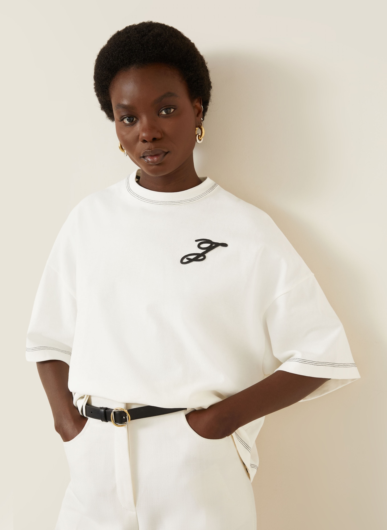 JACQUEMUS T-Shirt LETRO: WEISS