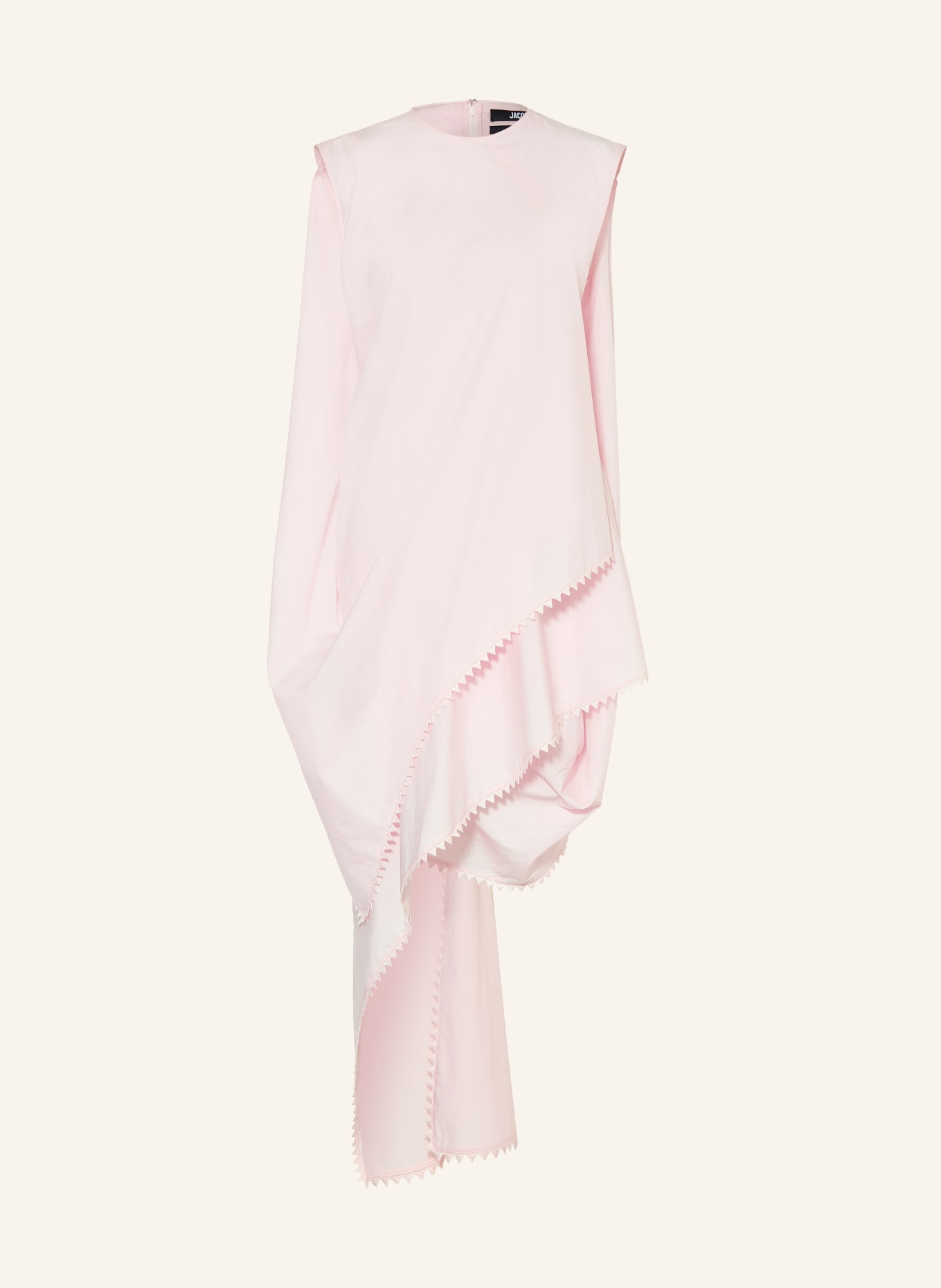 JACQUEMUS Cocktailkleid LA ROBE TRAVERSIN in Wickeloptik: HELLROSA