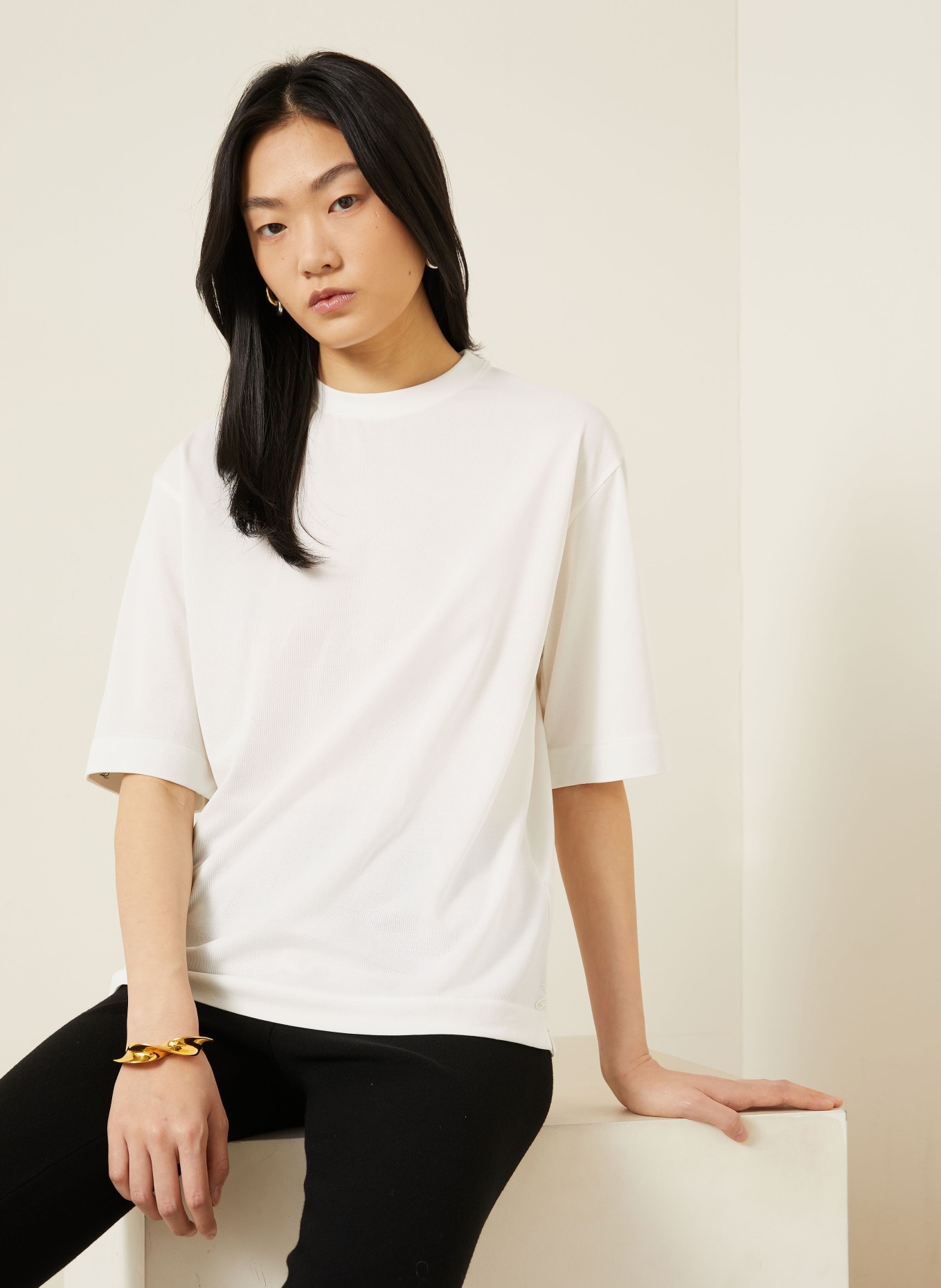 JACQUEMUS Koszulka LE TSHIRT VENTADOU: ECRU