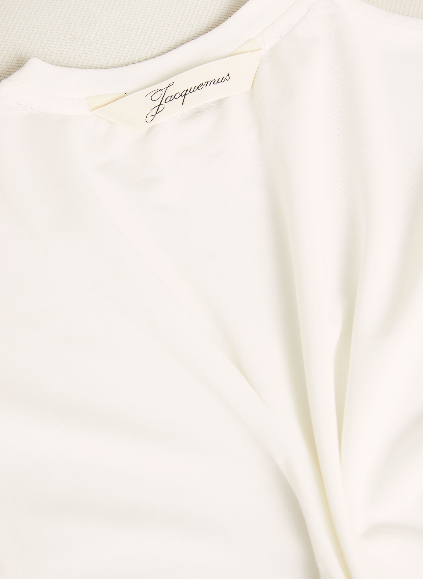 JACQUEMUS Koszulka LE TSHIRT VENTADOU: ECRU