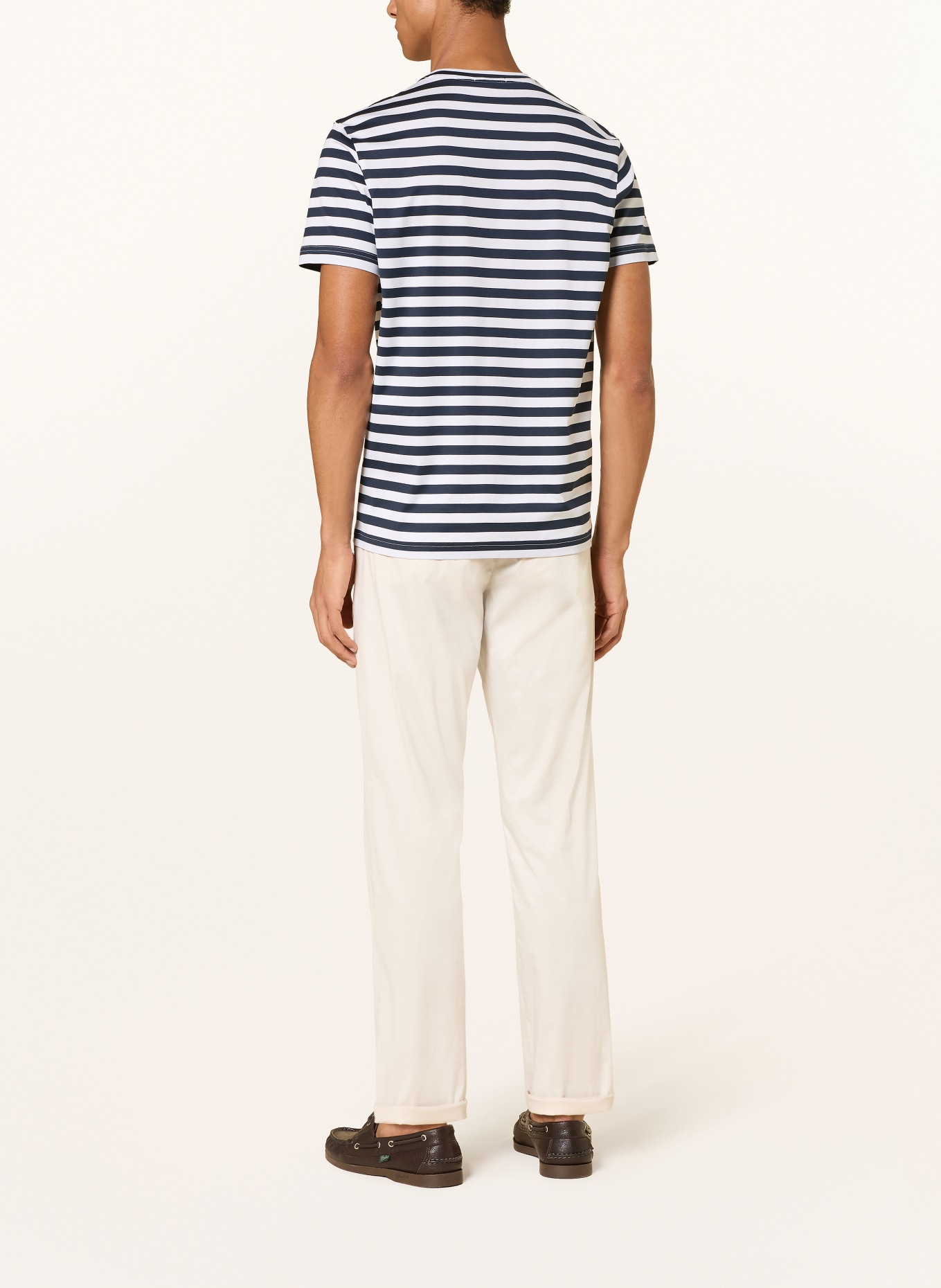 Stefan Brandt T-shirt ENNO: DONKERBLAUW / WIT