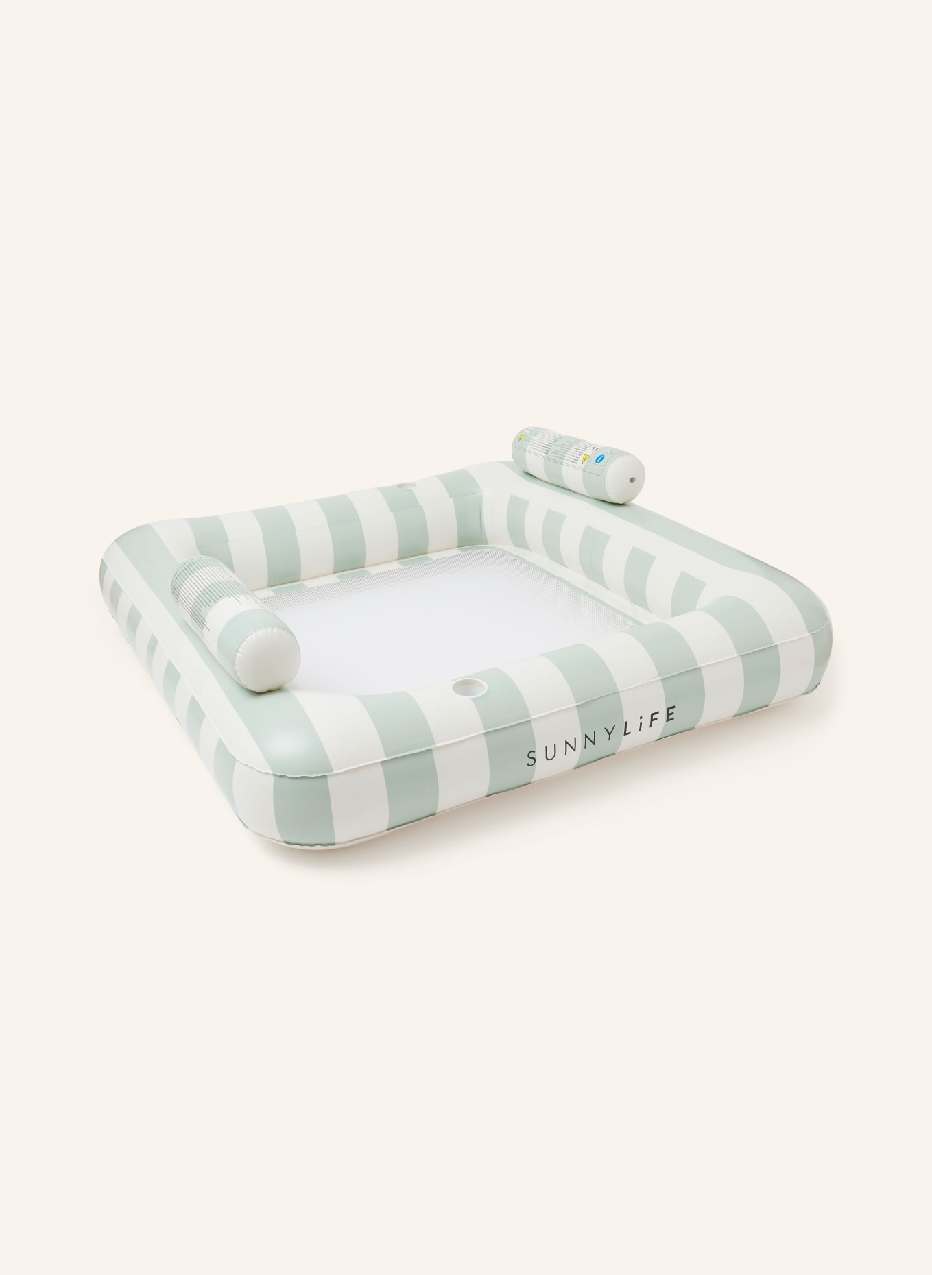 SUNNYLIFE Wasserhängematte THE VACAY: OLIV / WEISS