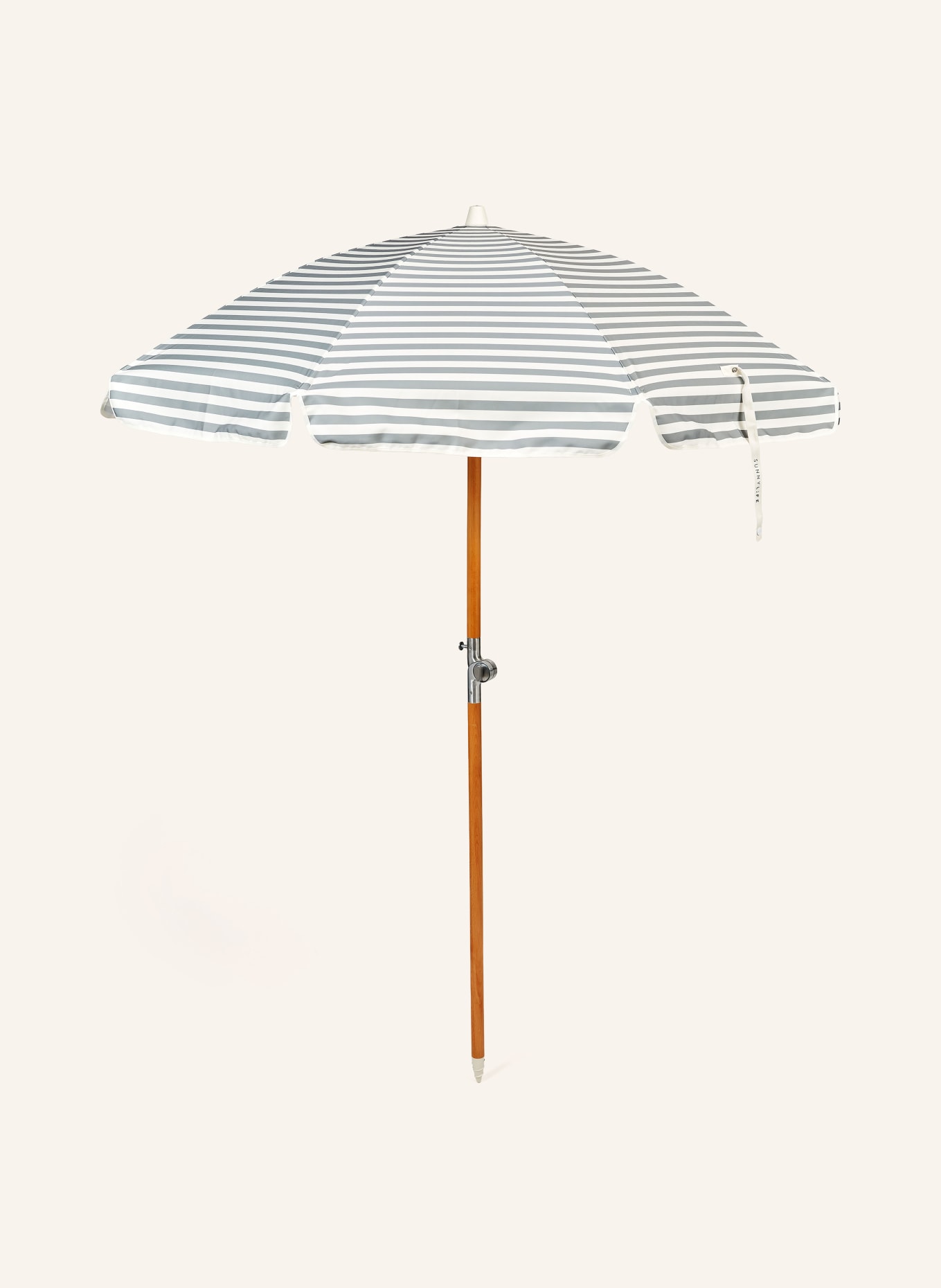 SUNNYLIFE Sonnenschirm LUXE BEACH: HELLGRÜN / WEISS