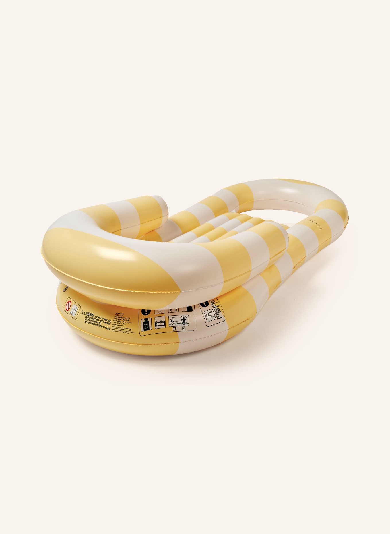 SUNNYLIFE Luftmatratze LA MER: GELB / HELLGELB