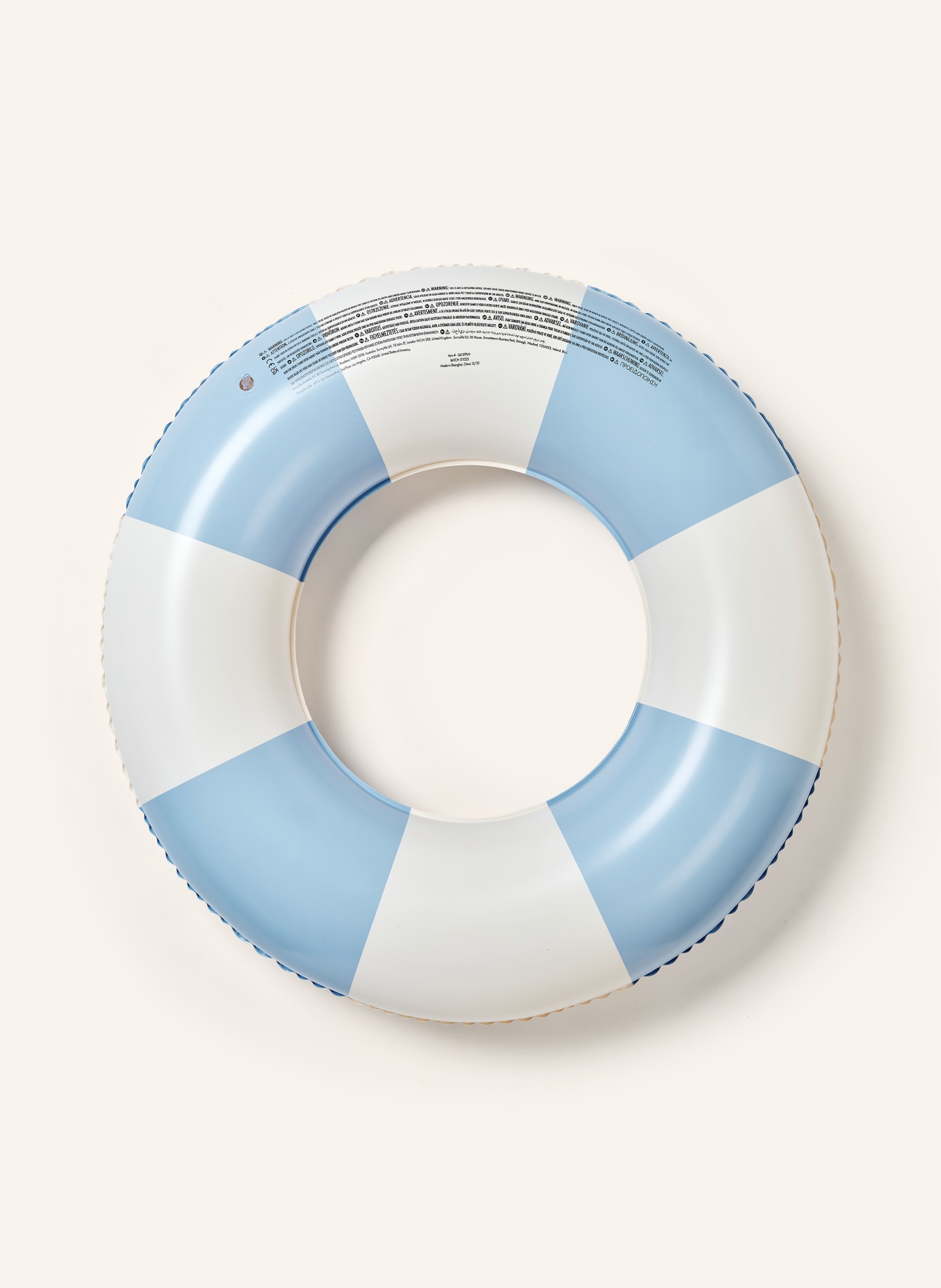 SUNNYLIFE Schwimmring LA MER: HELLBLAU / HELLGRAU