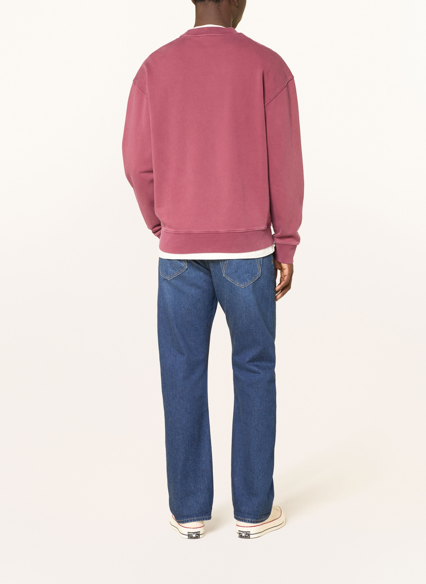 ARMEDANGELS Sweatshirt ICONIC Å: HELLROT