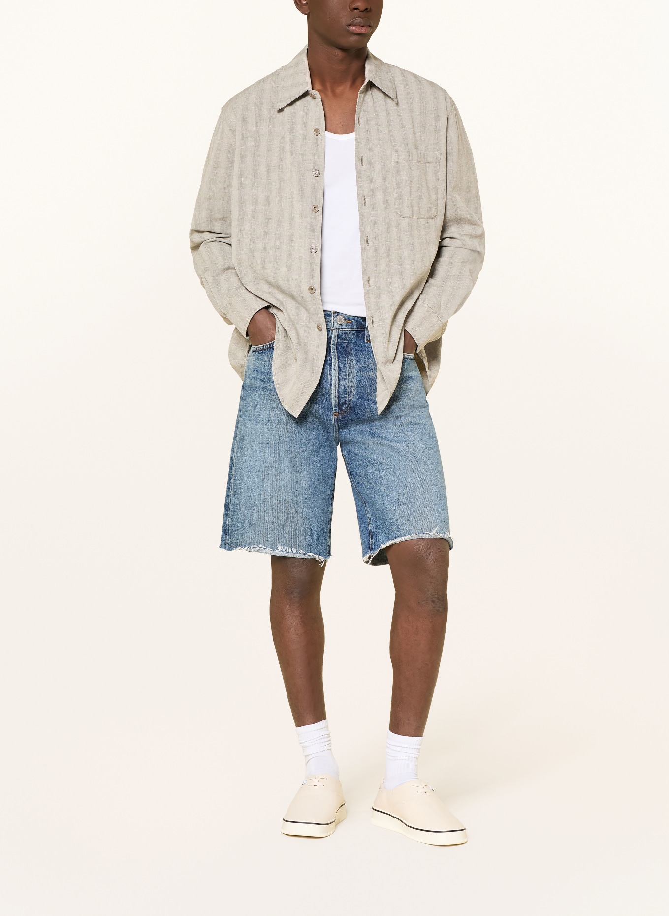 AGOLDE Denim shorts: BLUE