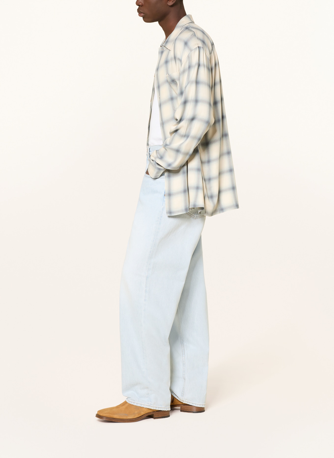 AGOLDE Jean coupe droite classique: ruse ruse (dusty pale ind)