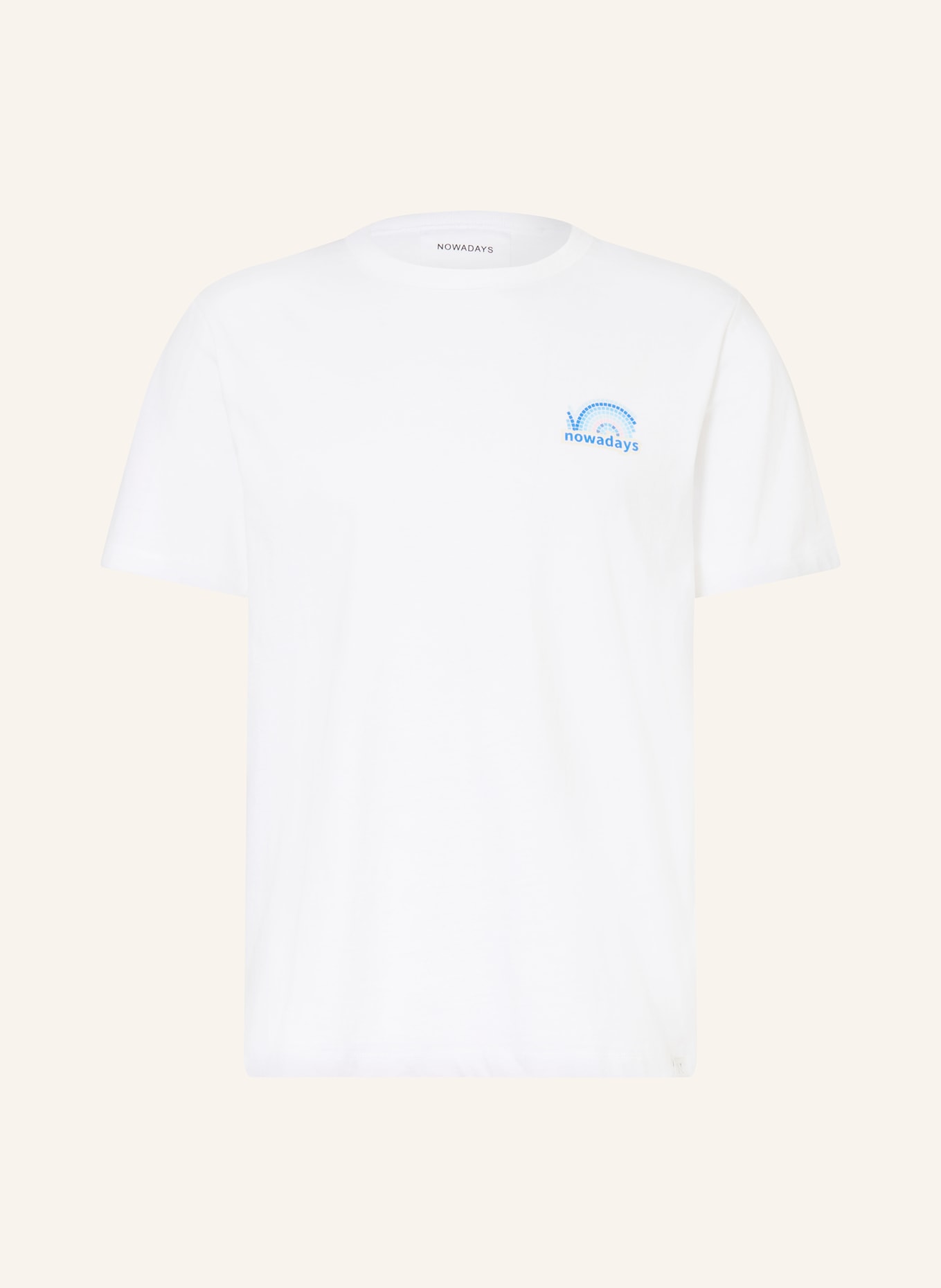 NOWADAYS T-Shirt: WEISS / ROSA / BLAU