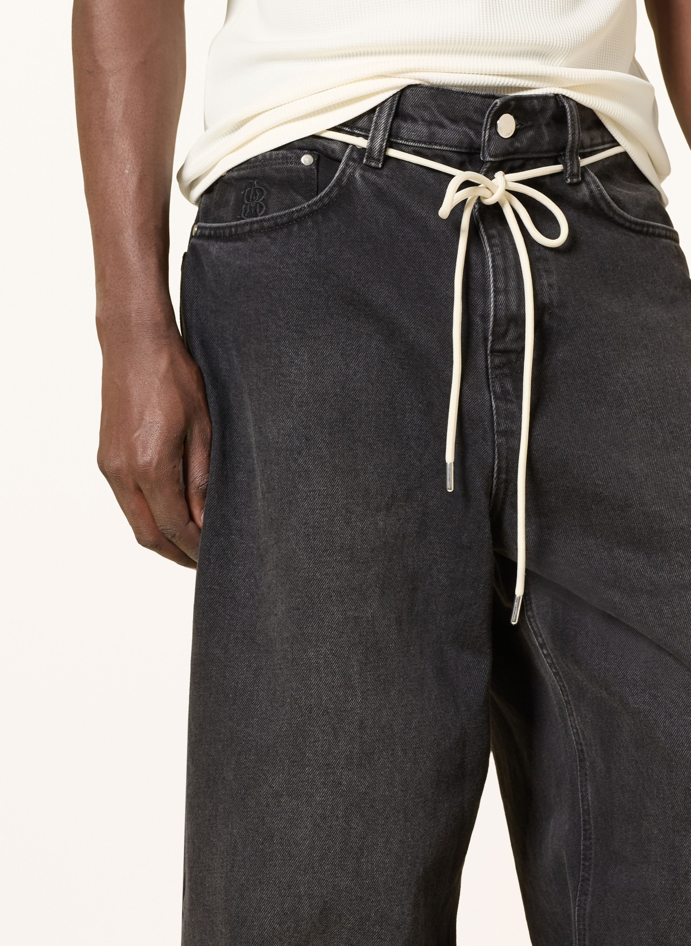 about:blank Jeans met normale pasvorm: VINTAGE BLACK