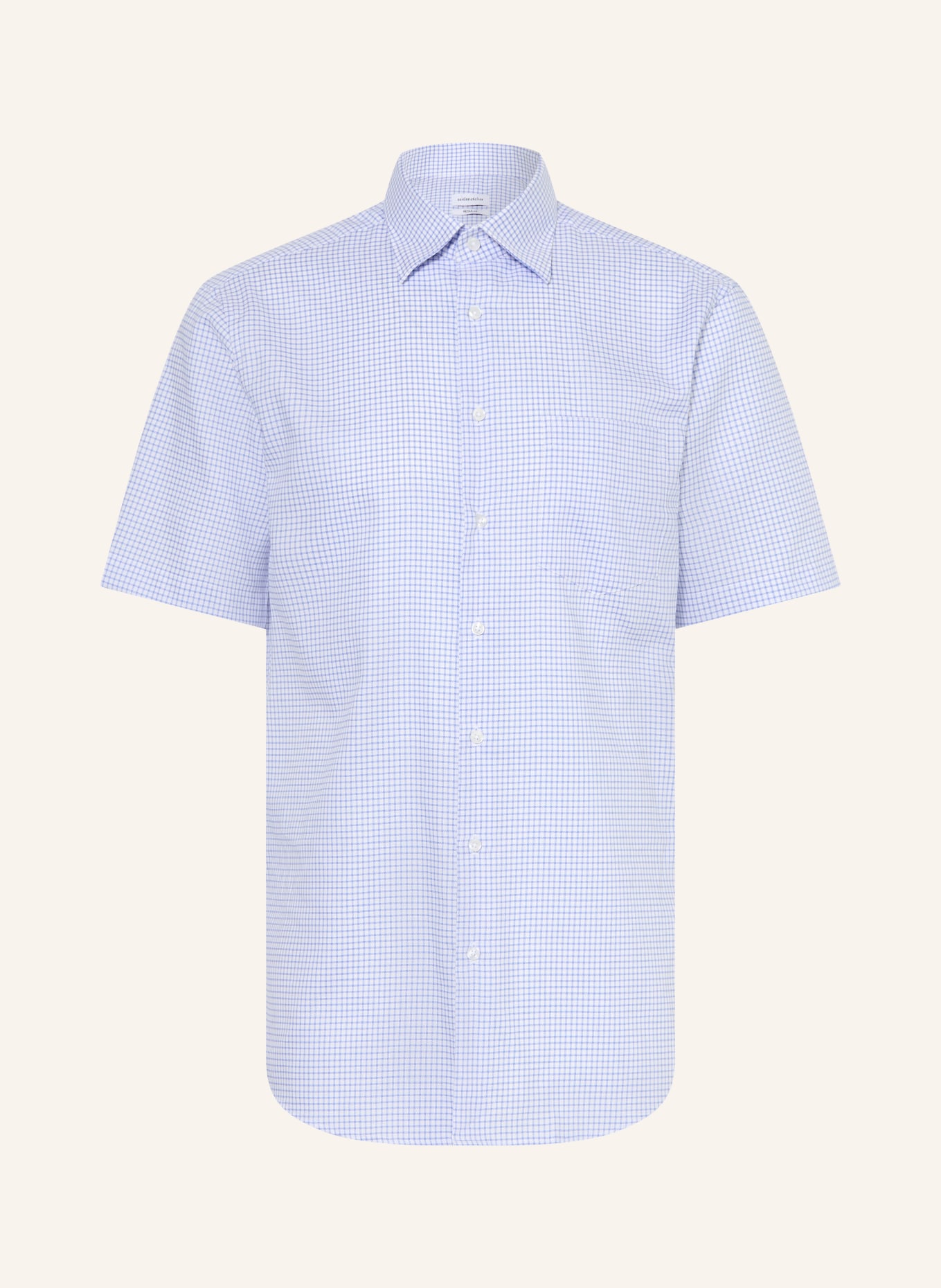 seidensticker Regular-Fit Business Shirt: BLUE / WHITE