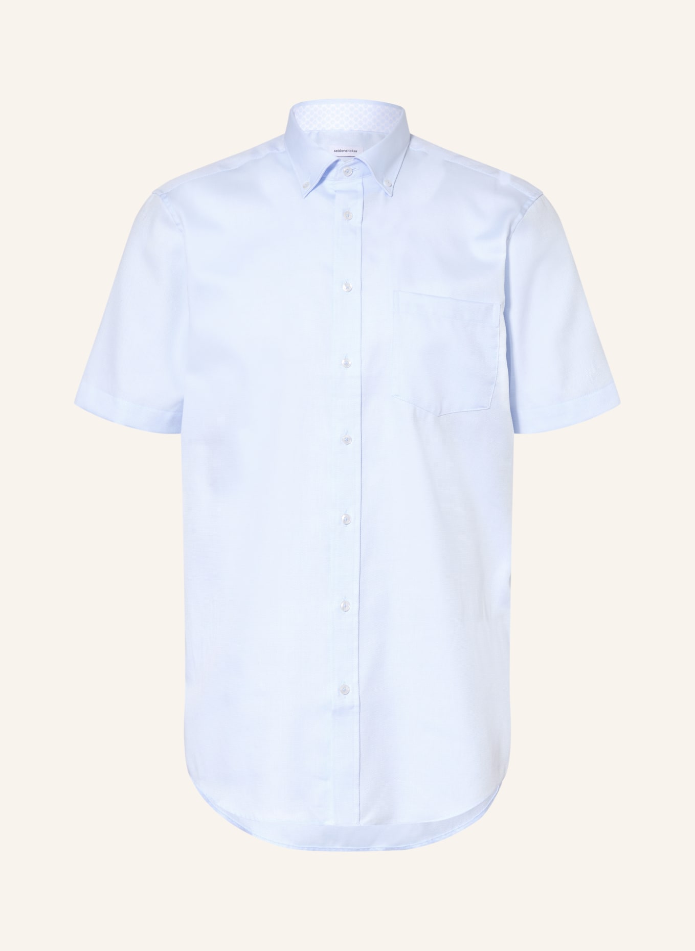 seidensticker Kurzarm-Hemd Regular Fit: HELLBLAU