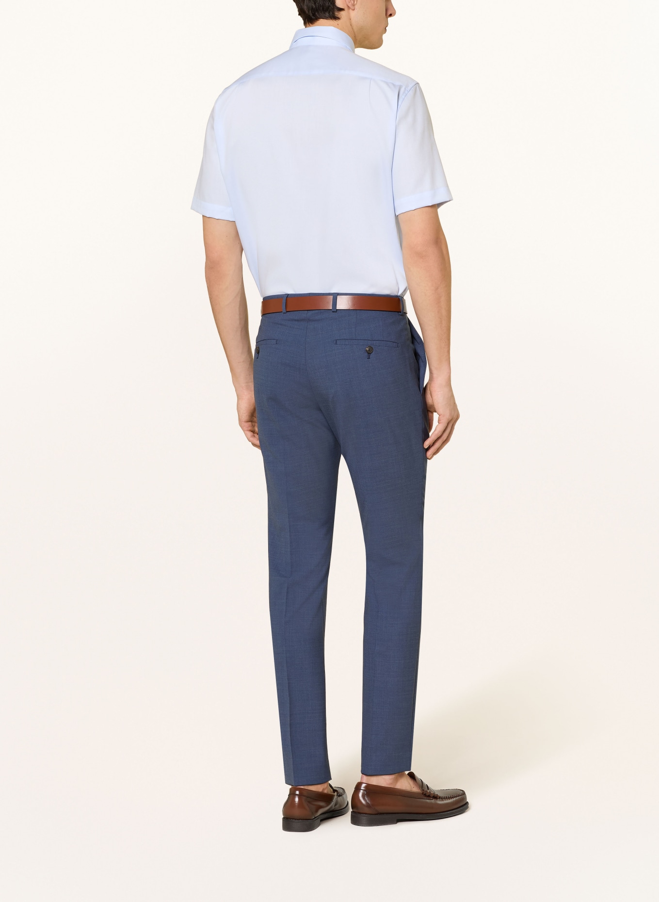 seidensticker Kurzarm-Hemd Regular Fit: HELLBLAU