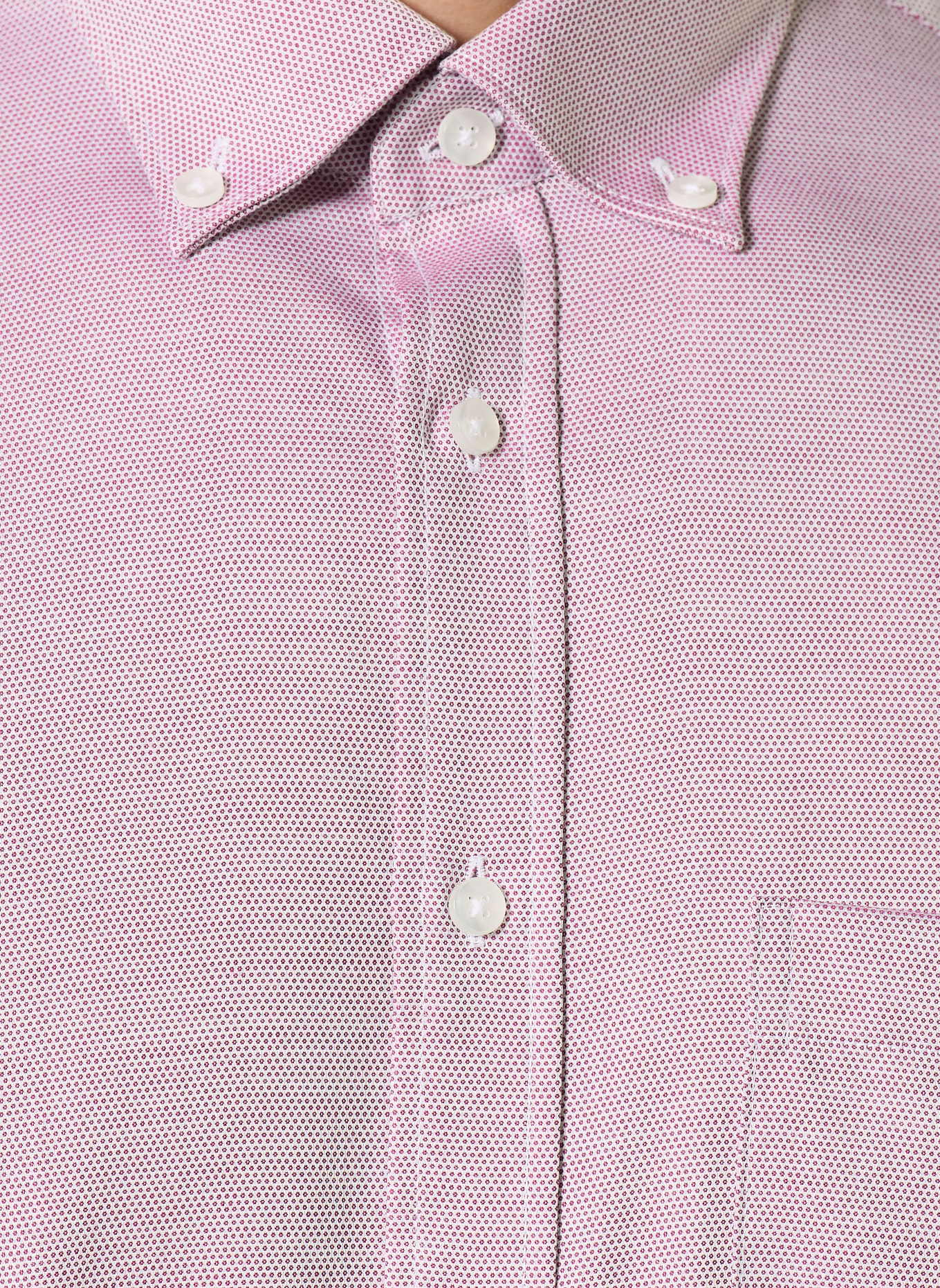 seidensticker Kurzarm-Hemd Regular Fit: DUNKELROT / WEISS