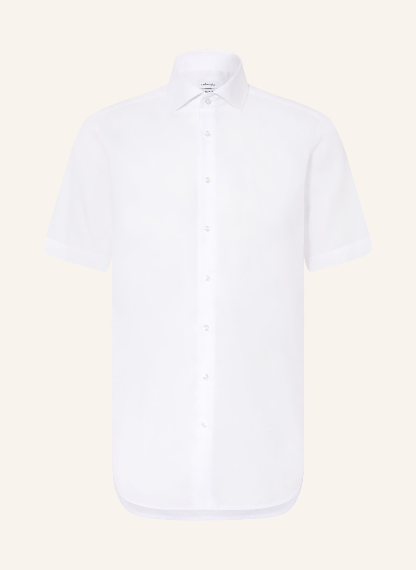 seidensticker Kurzarm-Hemd Regular Fit: WEISS