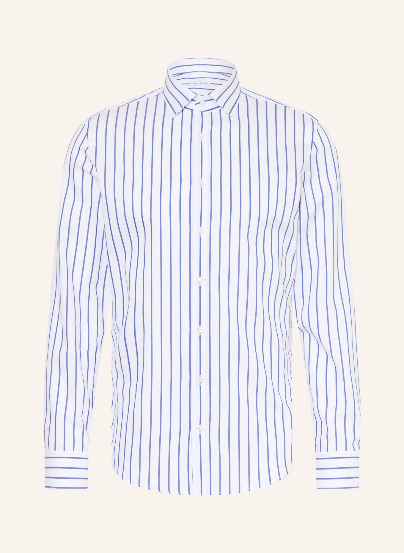 seidensticker Slim-fit shirt: DARK BLUE / WHITE