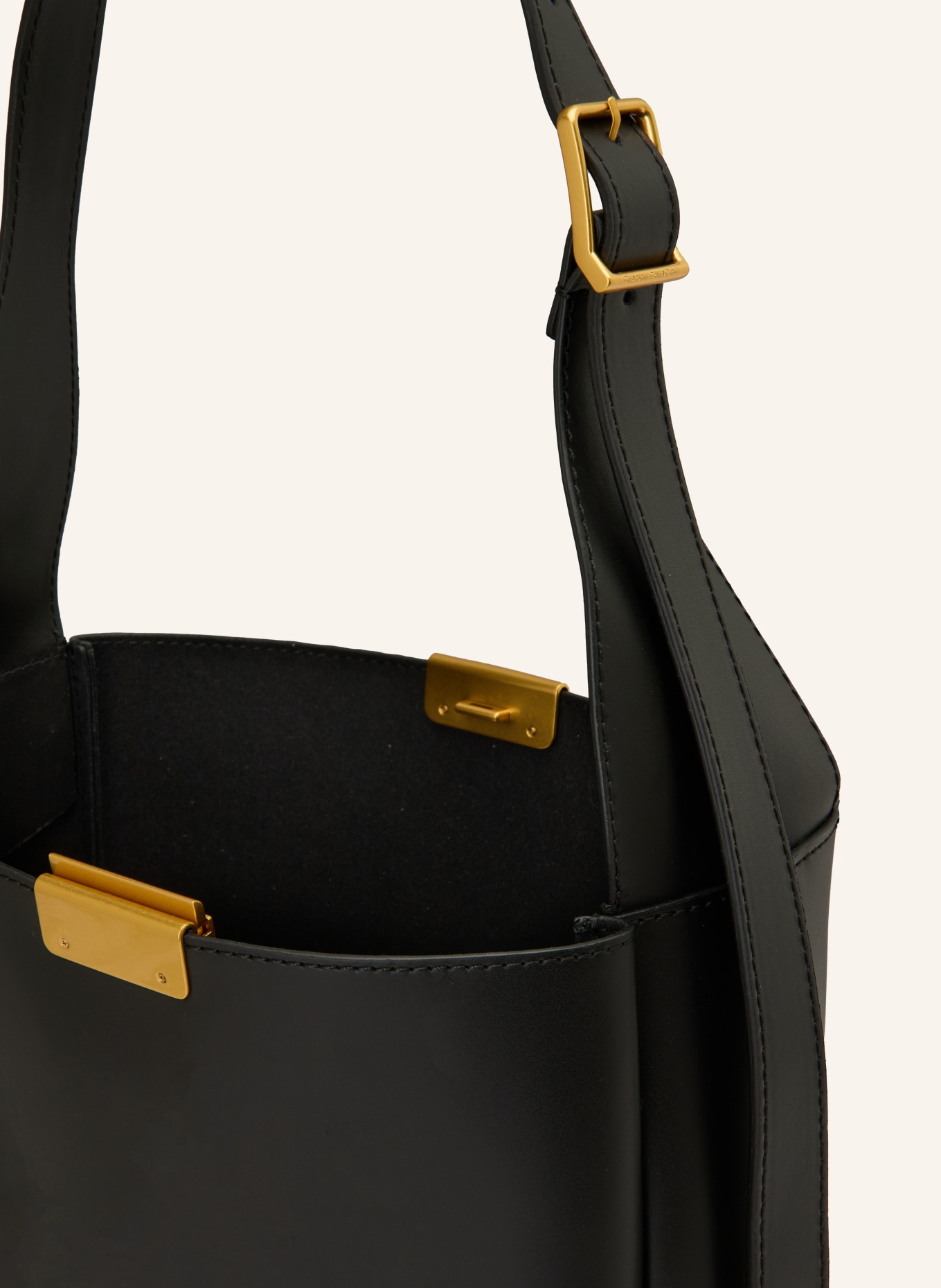 GIANNI CHIARINI torba na ramię: CZARNY / ZŁOTY