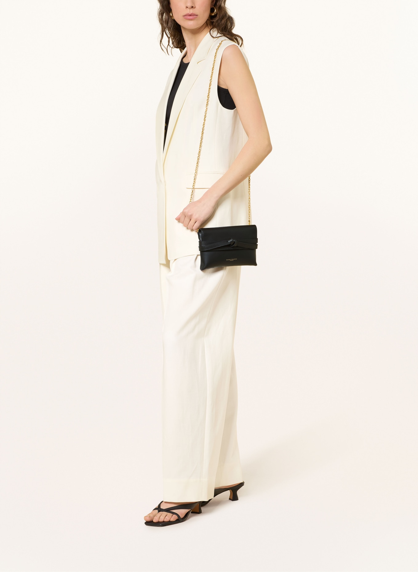 GIANNI CHIARINI Clutch: ZWART / GOUD