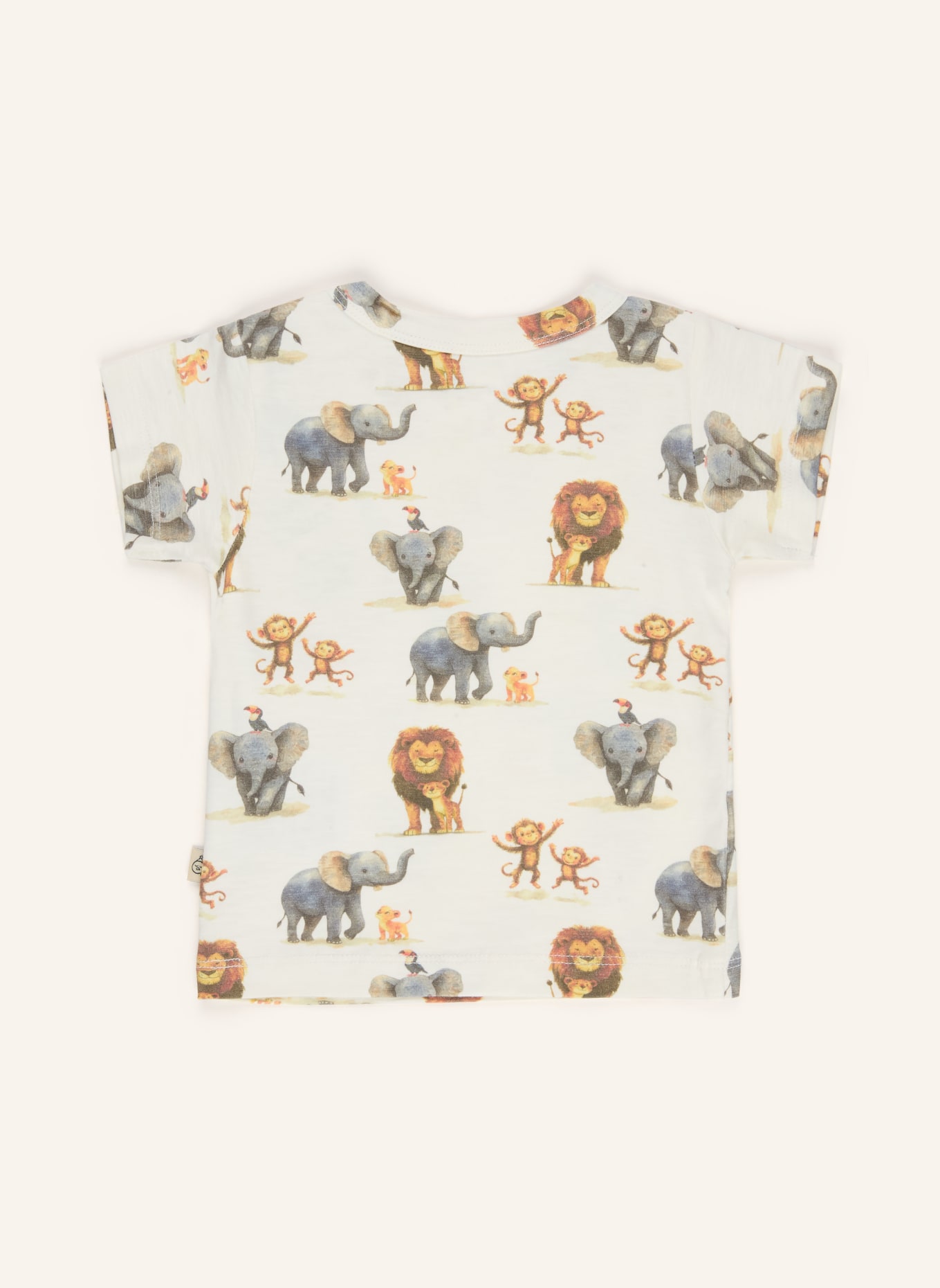 HUST and CLAIRE T-shirt HCAUGUST: CRÈME / BRUIN / GRIJS