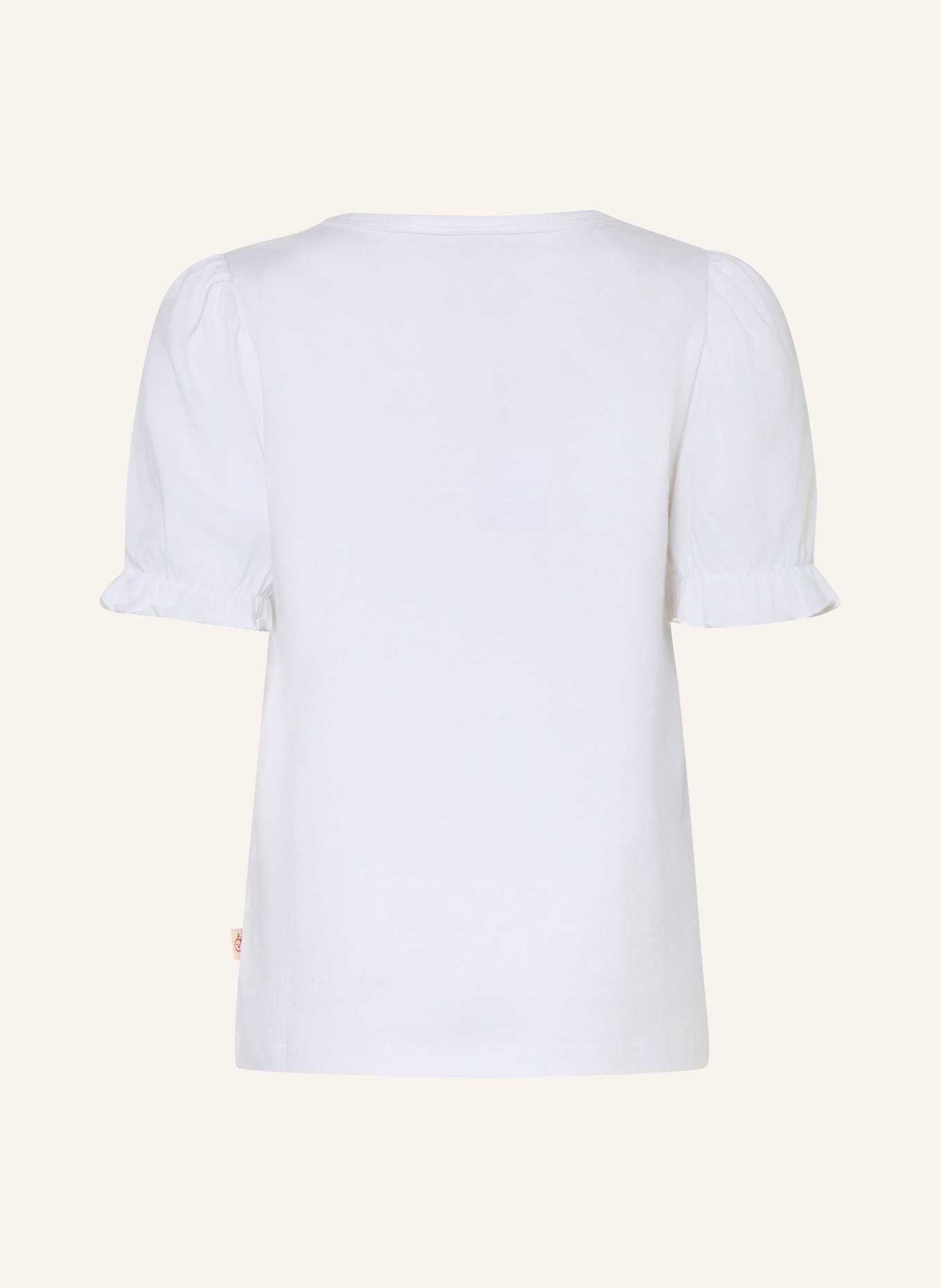 HUST and CLAIRE HCALMA T-shirt: WHITE / LIGHT RED / LIGHT BLUE