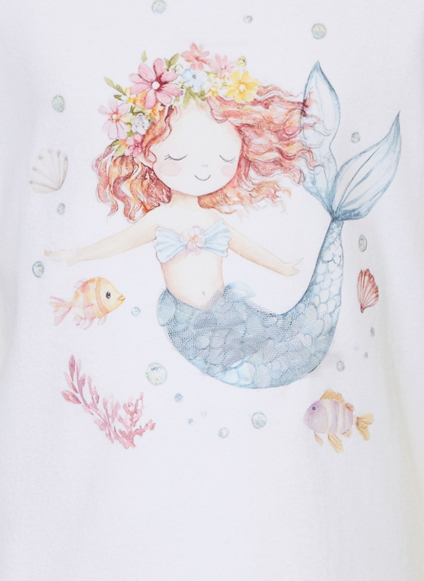 HUST and CLAIRE HCALMA T-shirt: WHITE / LIGHT RED / LIGHT BLUE