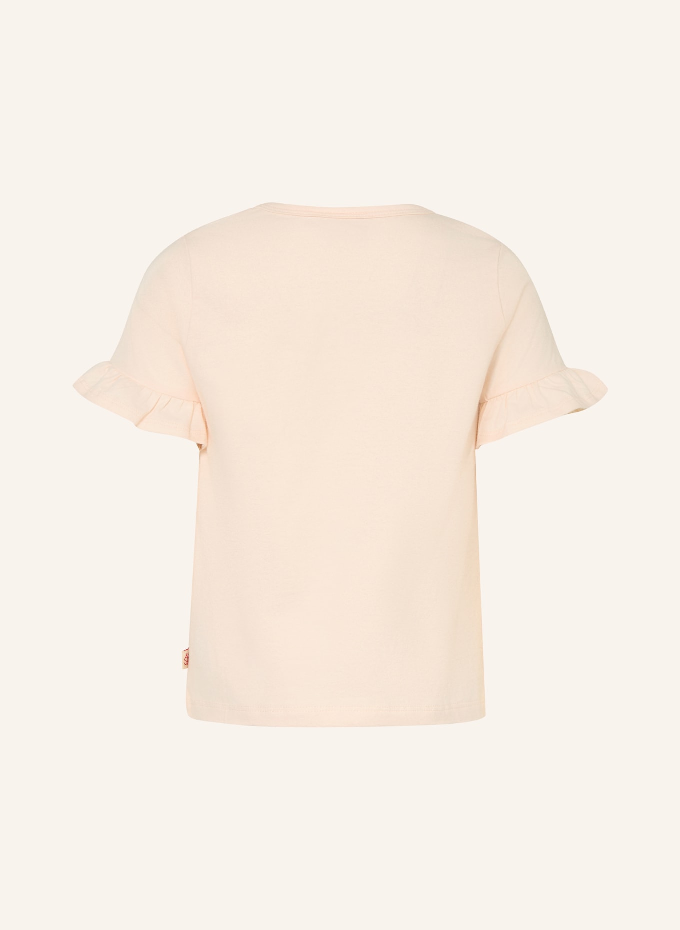 HUST and CLAIRE T-shirt HCALMA avec strass: ORANGE CLAIR / BLEU GRIS / JAUNE