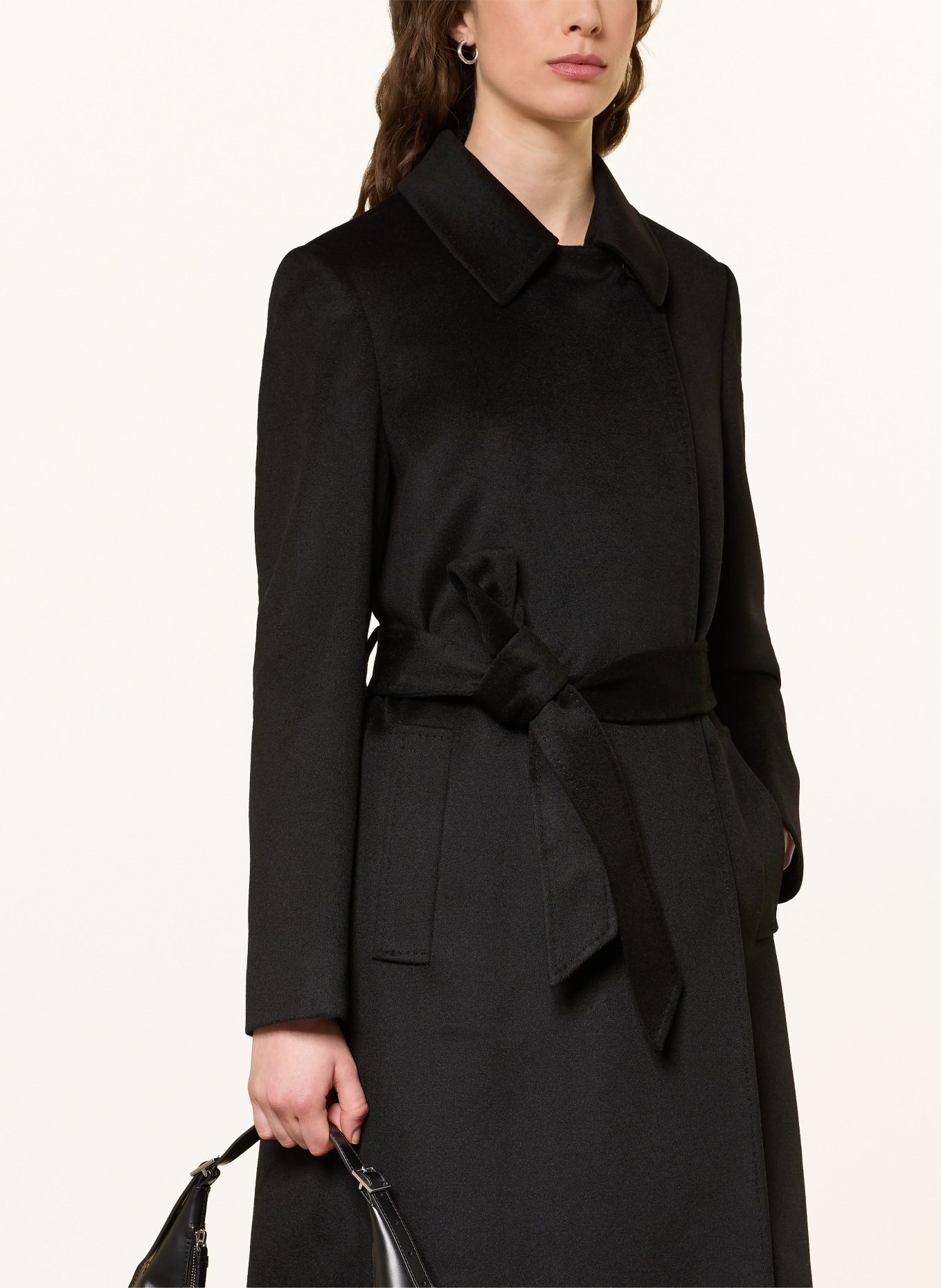 HOBBS Wool coat LIVIA: BLACK