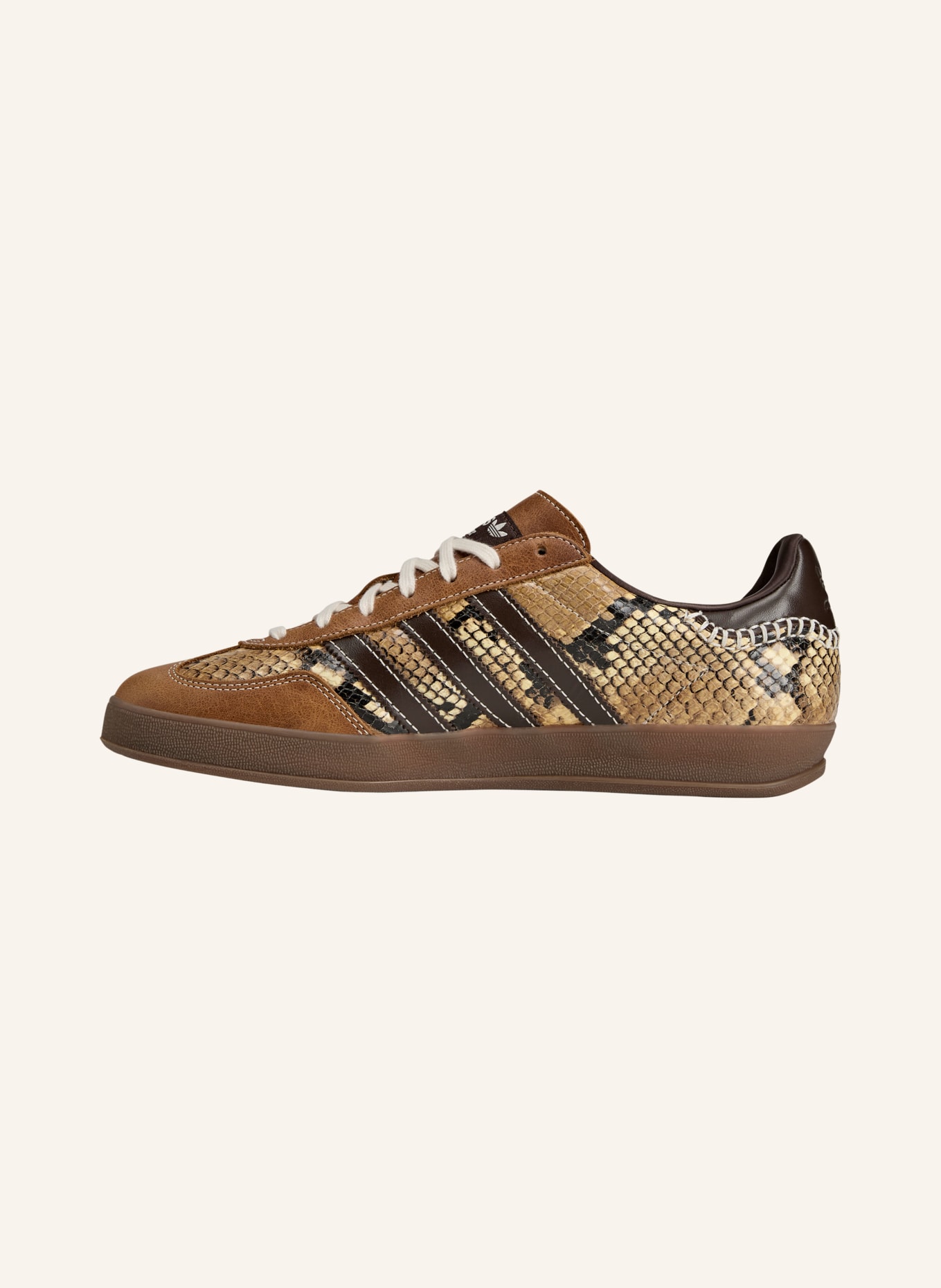 adidas Originals WB Gazelle Snake Sneakers: BROWN / COGNAC / DARK BROWN