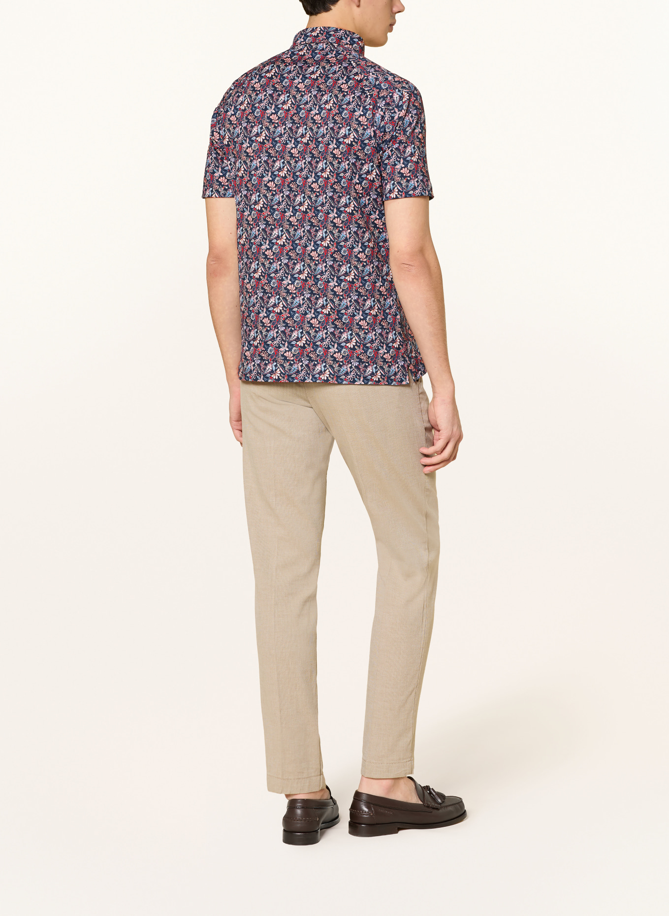 DESOTO Koszulka polo z dżerseju: GRANATOWY / CZERWONY / JASNOPOMARAŃCZOWY