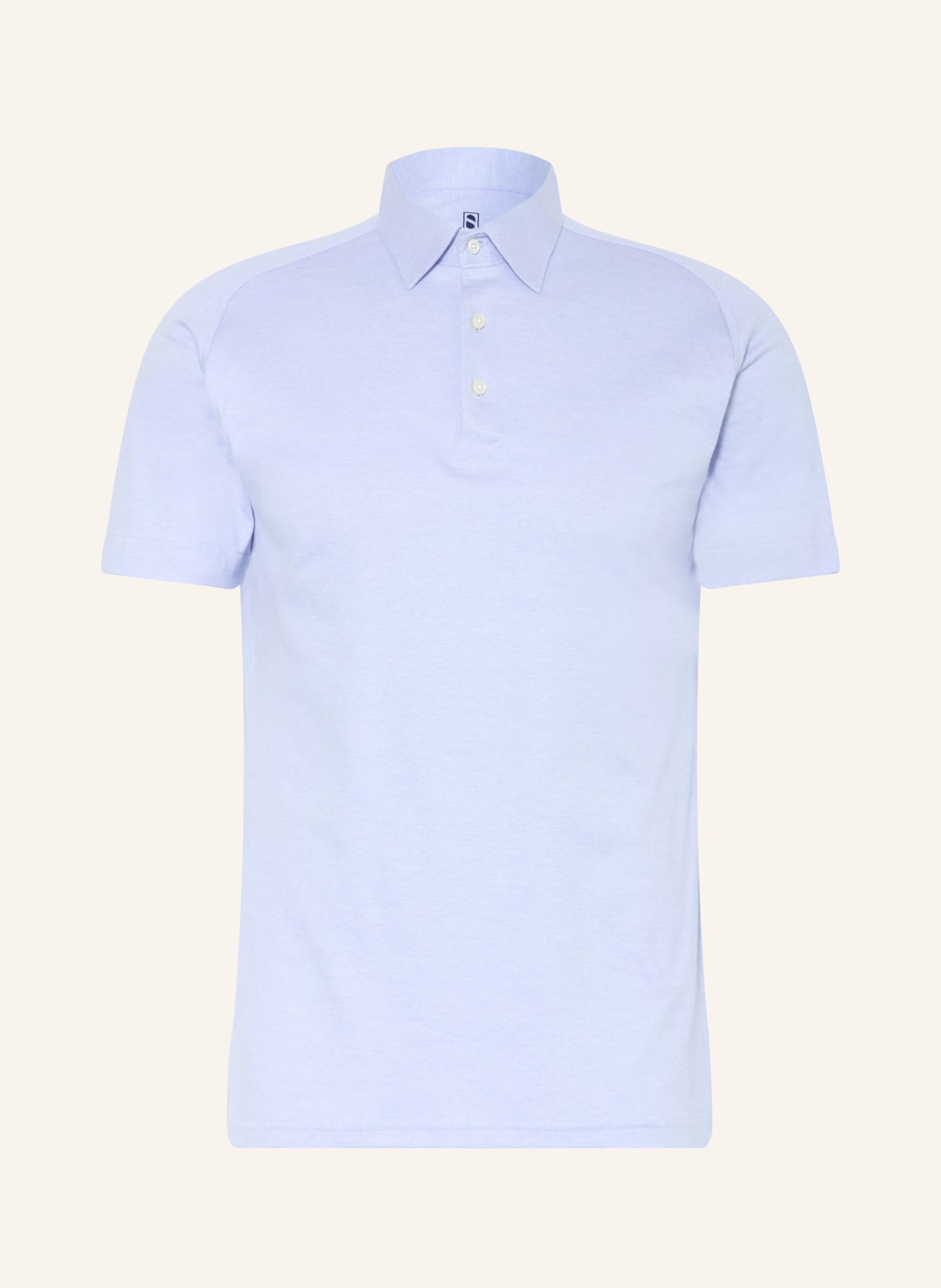 DESOTO piqué polo shirt: LIGHT BLUE