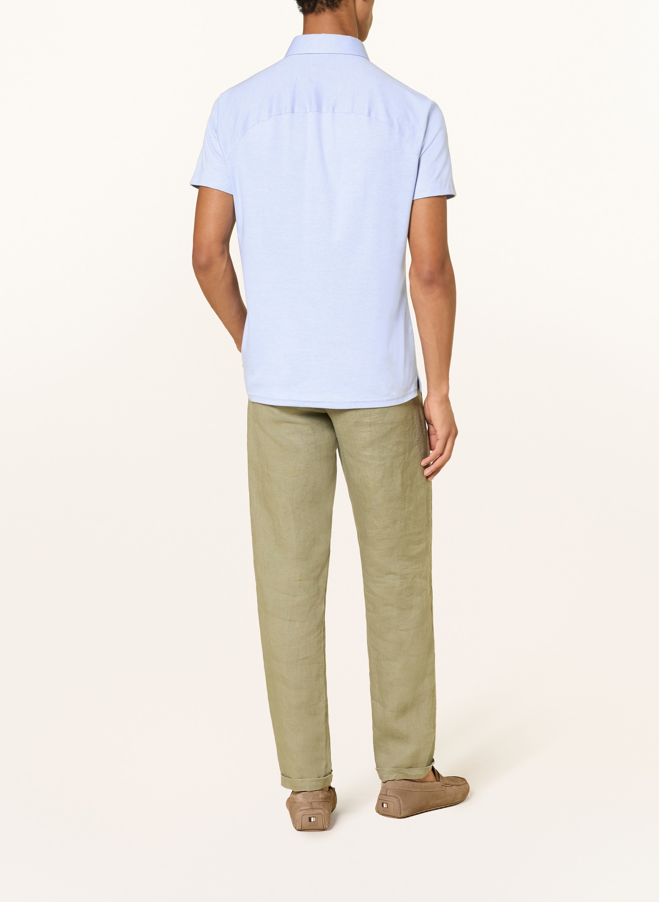 DESOTO piqué polo shirt: LIGHT BLUE