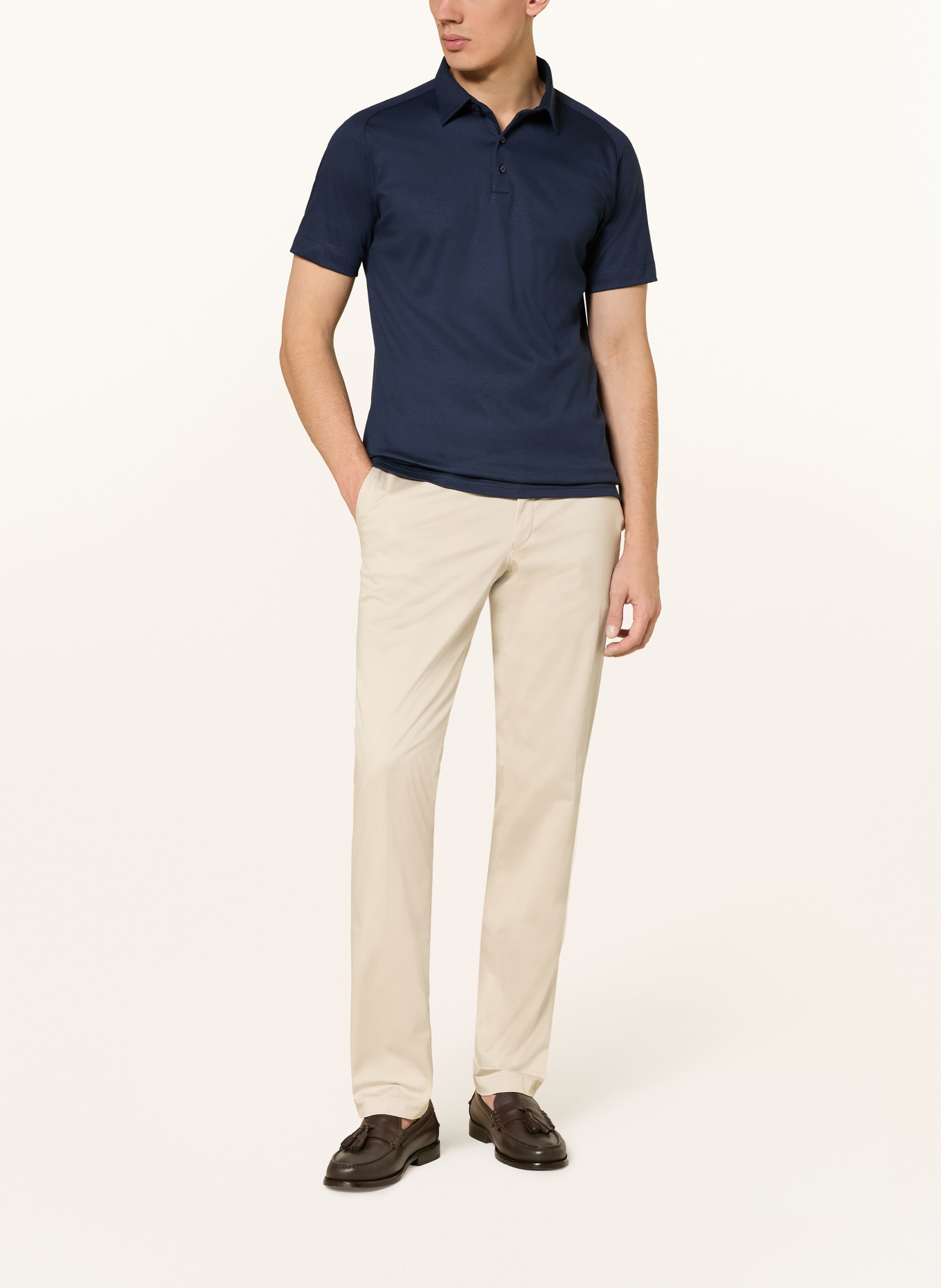 DESOTO Polo piqué: BLEU FONCÉ