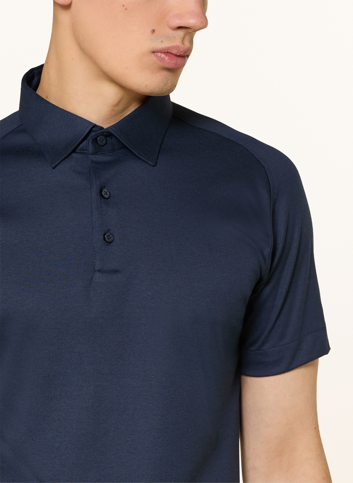 DESOTO Polo piqué: BLEU FONCÉ