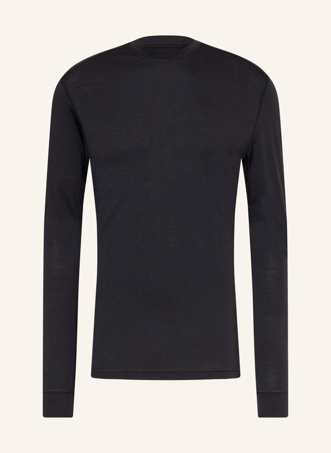 super.natural Koszulka funkcyjna TUNDRA175 z wełną merynosową: CZARNY