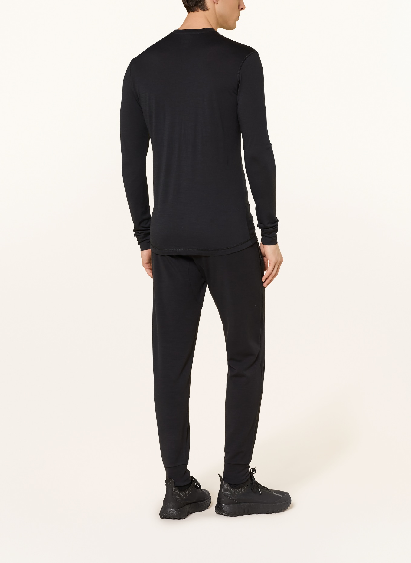 super.natural Koszulka funkcyjna TUNDRA175 z wełną merynosową: CZARNY