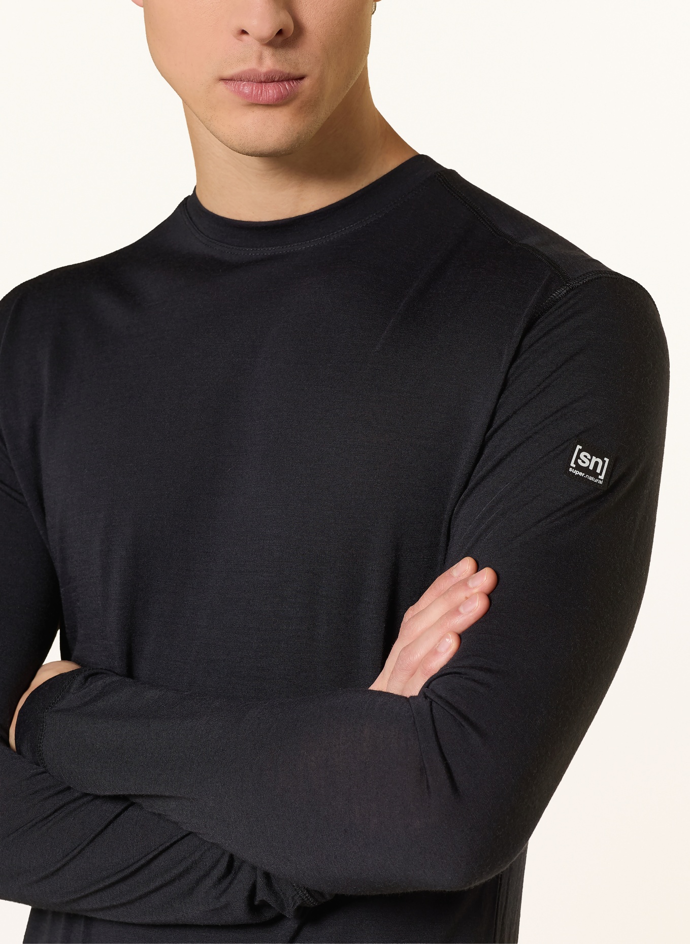 super.natural Koszulka funkcyjna TUNDRA175 z wełną merynosową: CZARNY