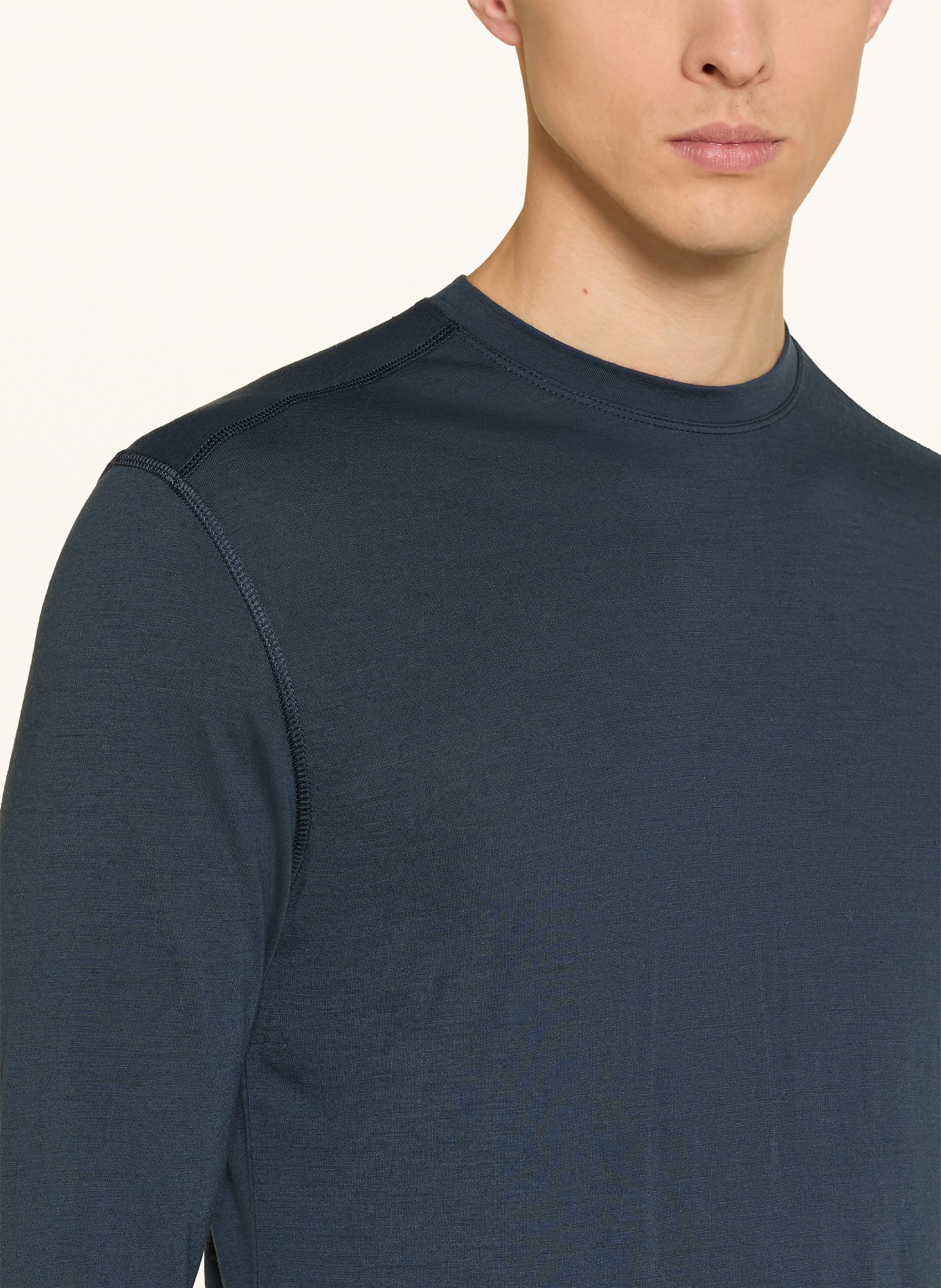 super.natural Koszulka funkcyjna TUNDRA175 z wełną merynosową: GRANATOWY