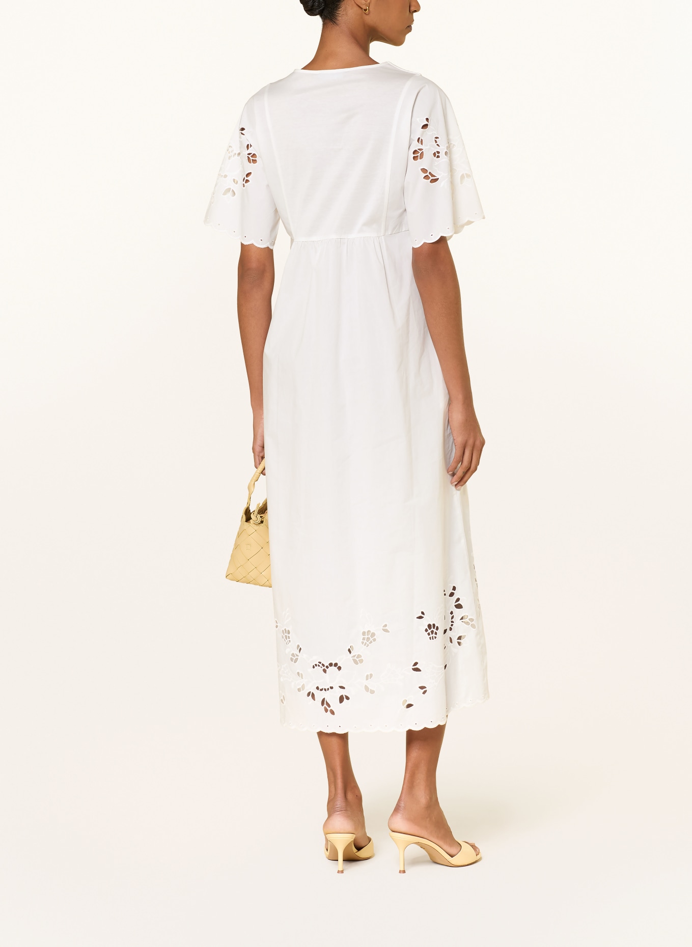 WEEKEND Max Mara TARTUFO Dress in a mix of materials: WHITE