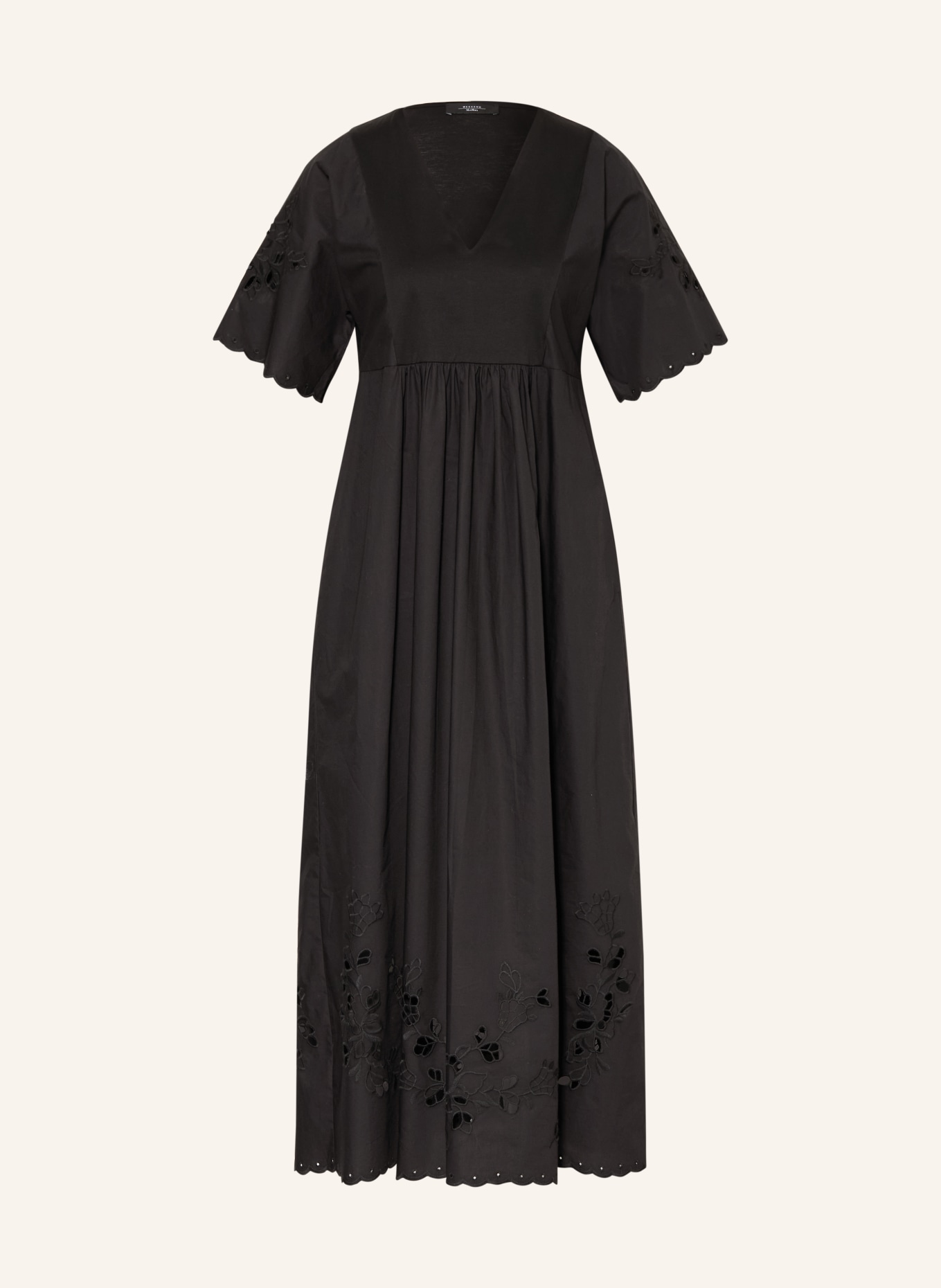 WEEKEND Max Mara Kleid TARTUFO im Materialmix: SCHWARZ