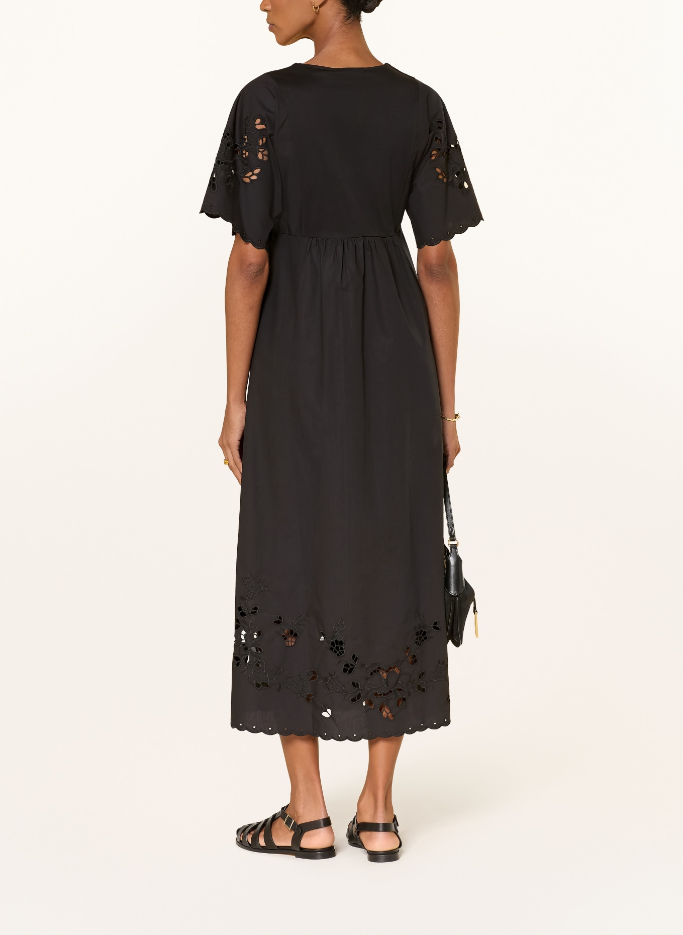 WEEKEND Max Mara Kleid TARTUFO im Materialmix: SCHWARZ