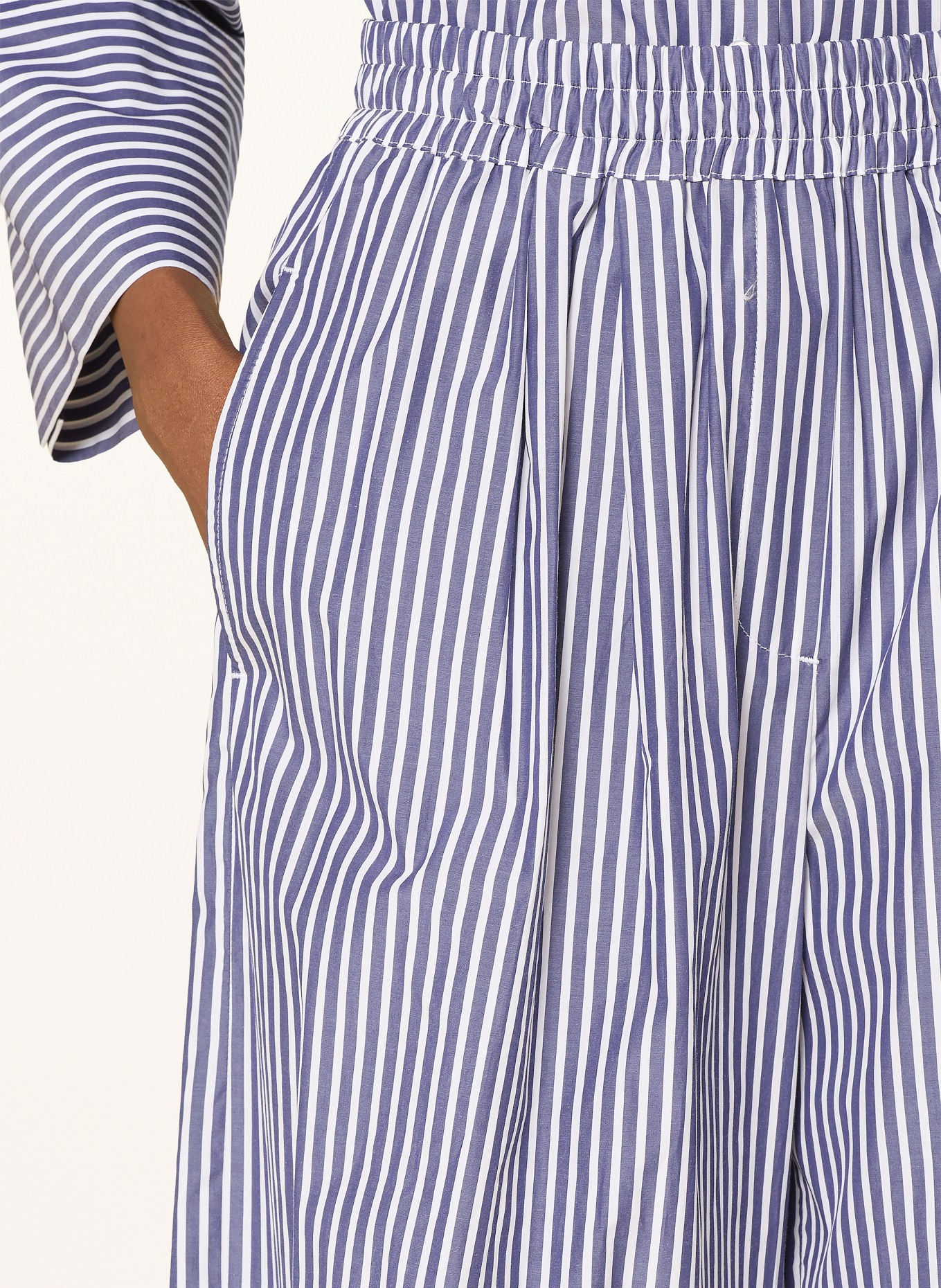 WEEKEND Max Mara Culotte OTTONE: DUNKELBLAU / WEISS