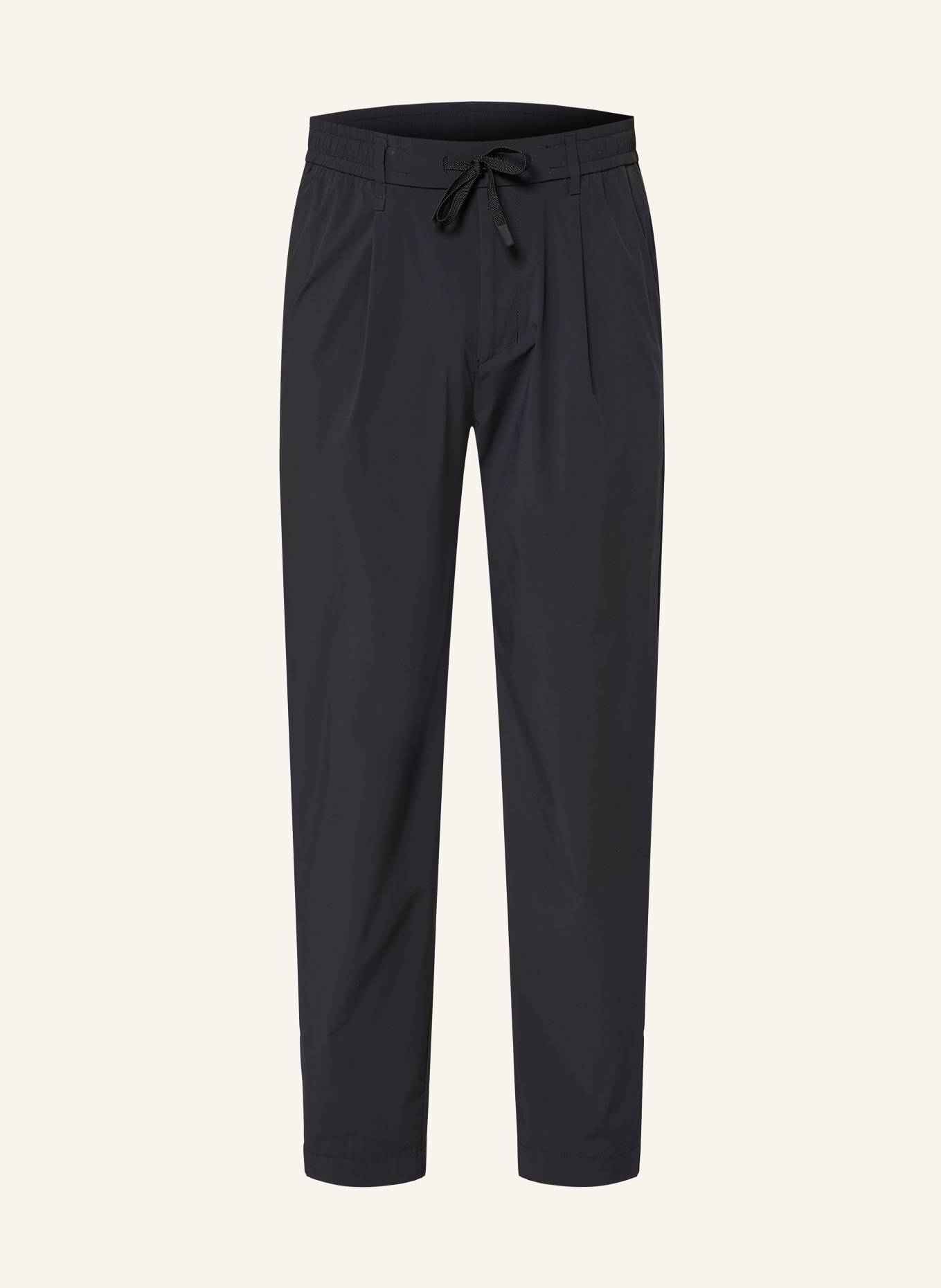 BOSS CONVERT-PLEAT Tapered Fit Golf Pants: BLACK