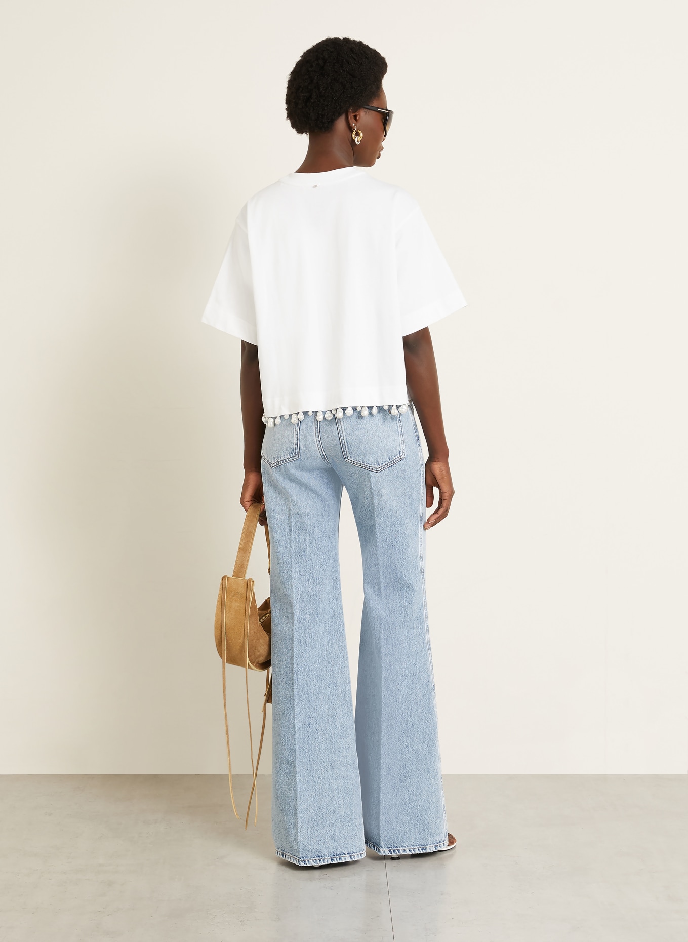 SPORTMAX Dżinsy z szerokimi nogawkami ZERO: 009 MIDNIGHTBLUE