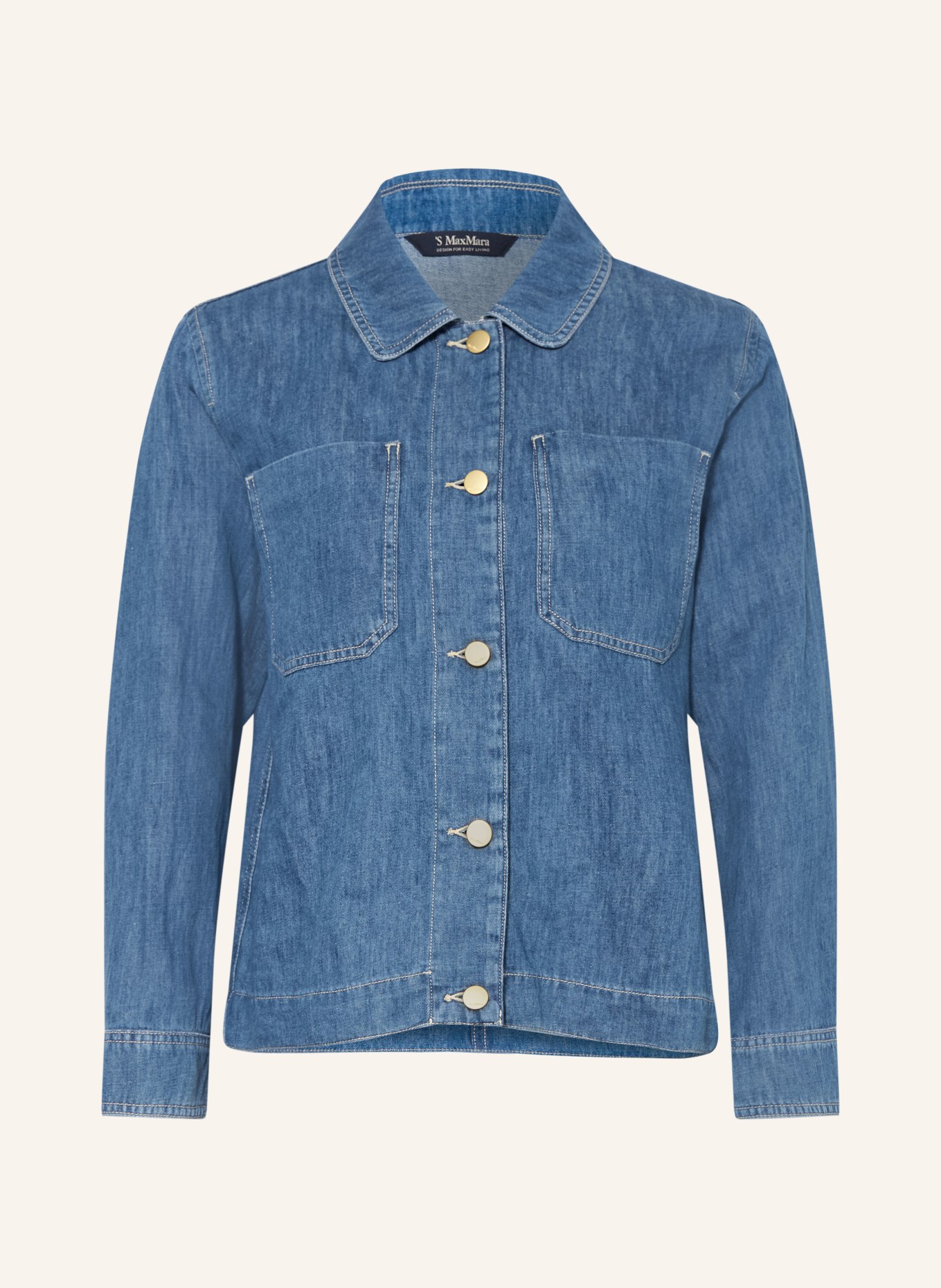 S Max Mara Jeansbluse GALANTE: HELLBLAU