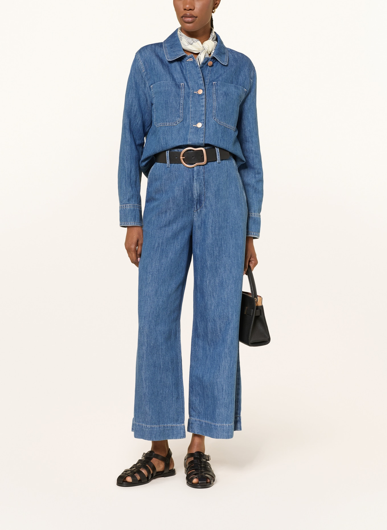S Max Mara Jeansbluse GALANTE: HELLBLAU