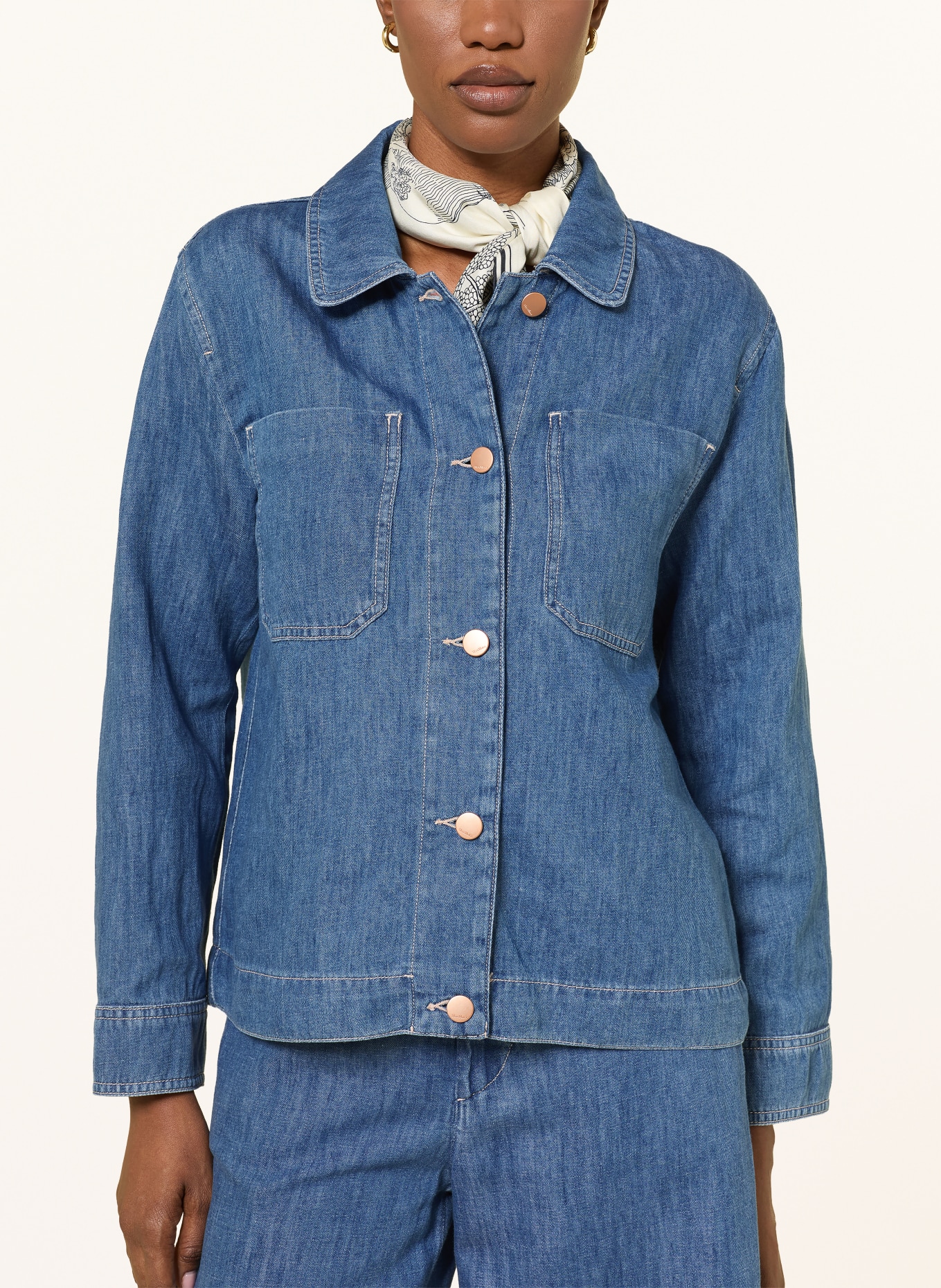 S Max Mara Jeansbluse GALANTE: HELLBLAU