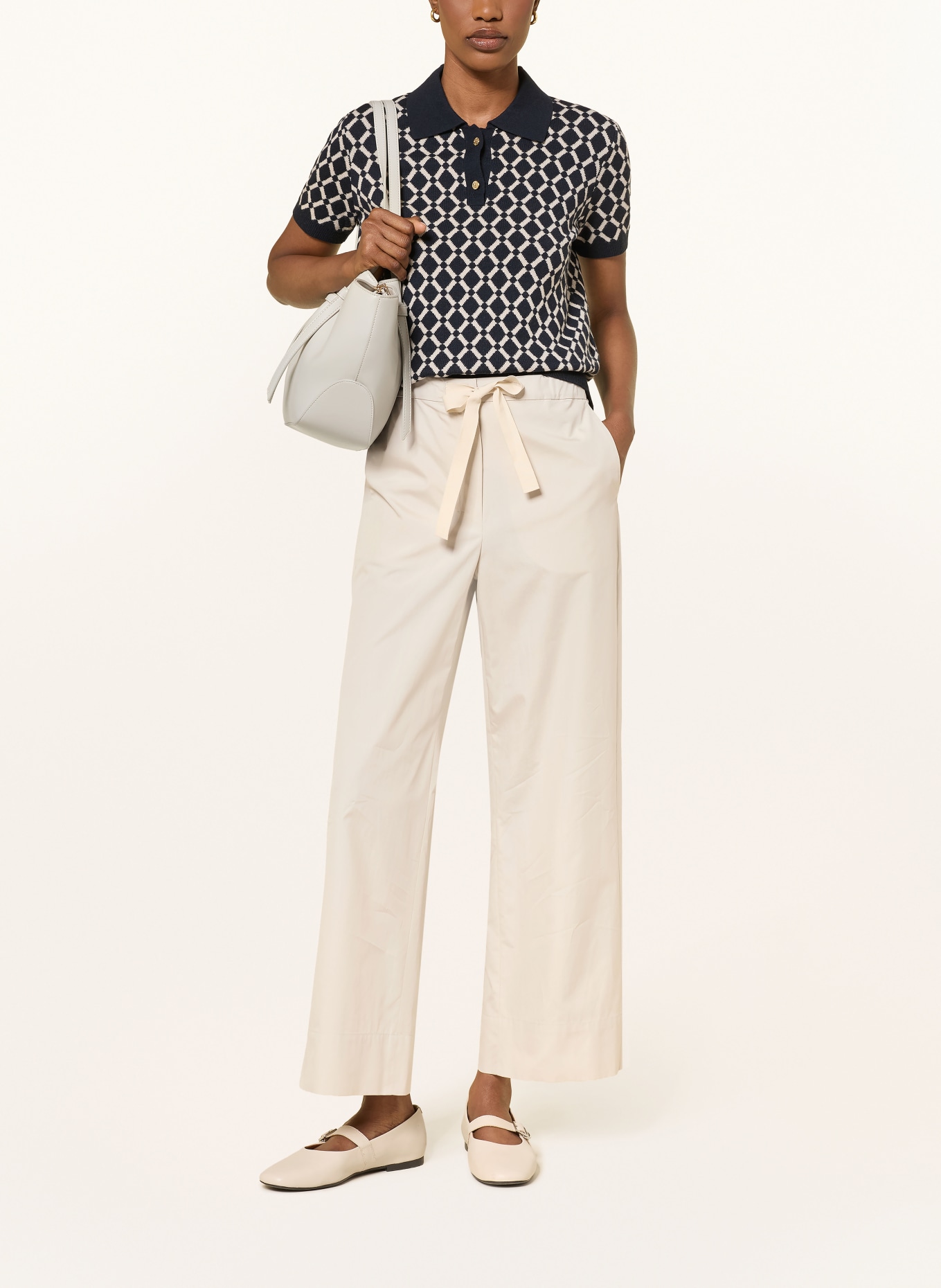 S Max Mara ARGENTO culottes: ECRU