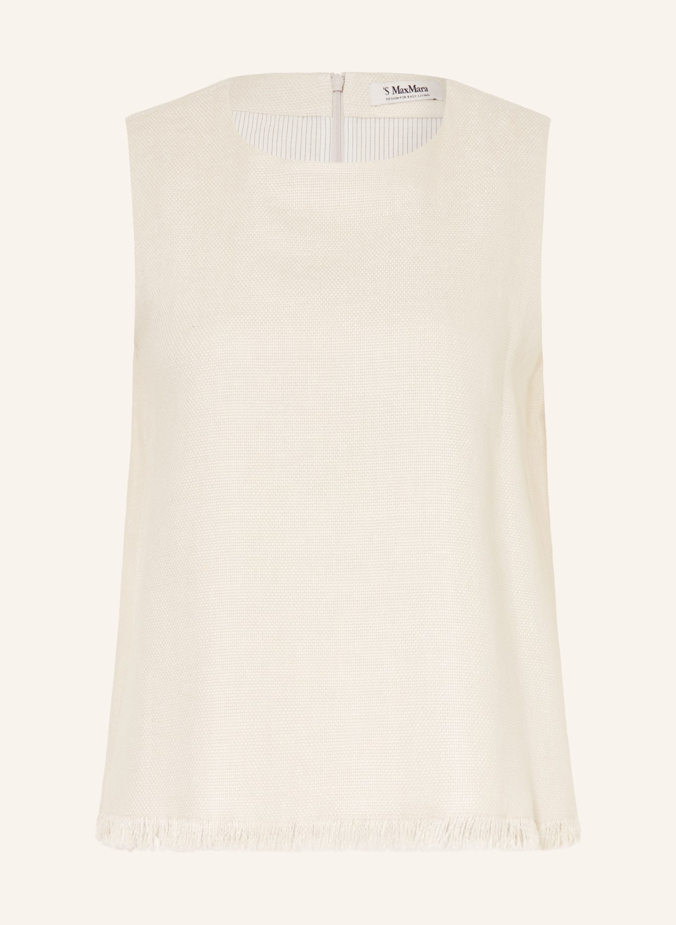 S Max Mara Linnen top ANIKA: ECRU