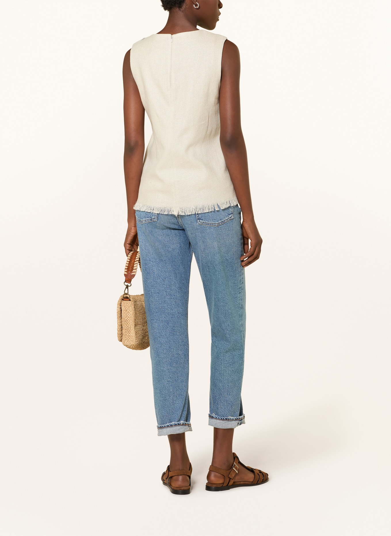 S Max Mara Linnen top ANIKA: ECRU